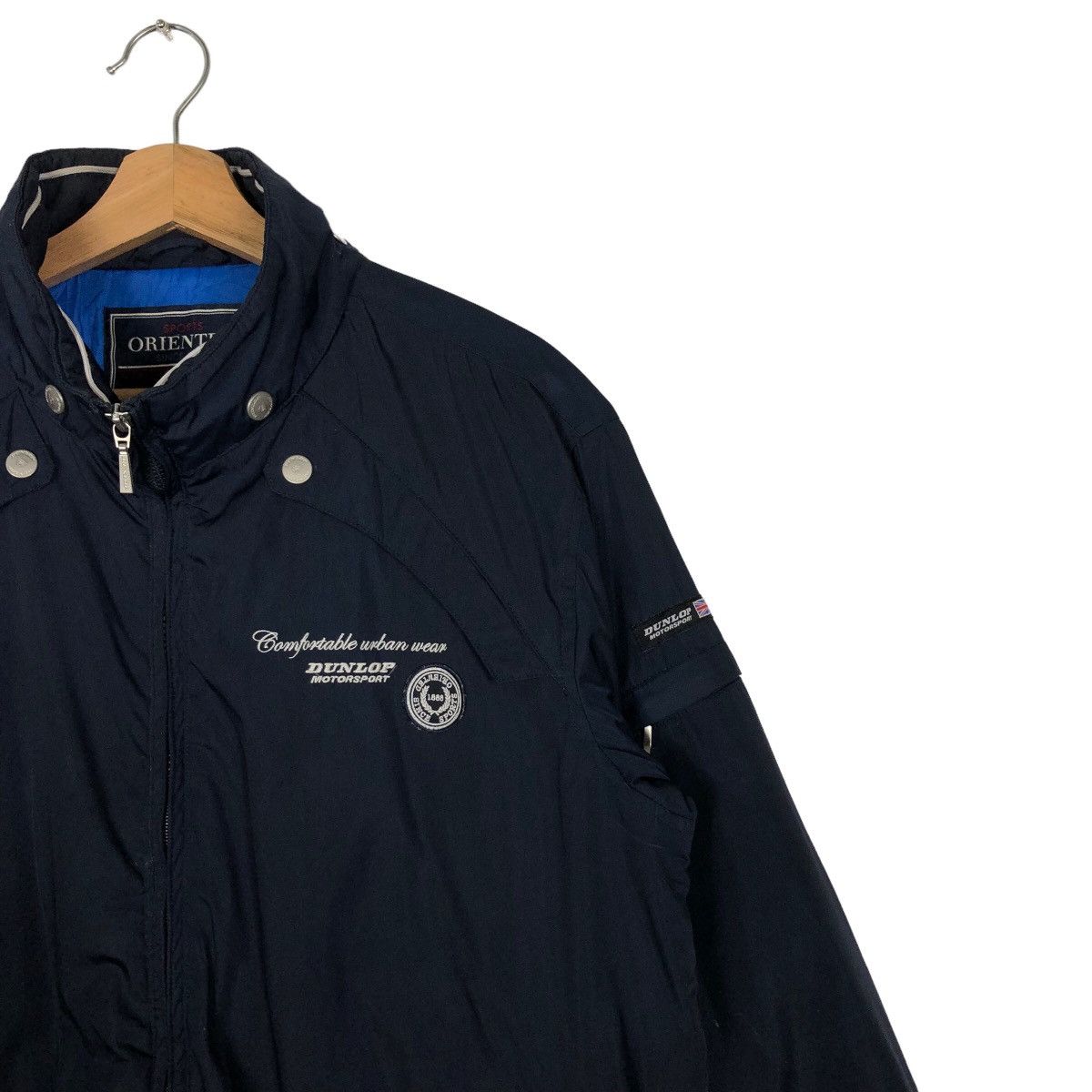 Japanese Brand 🔥F1 Bomber Jacket Dunlop Racing Sport Full Print Size US L / EU 52-54 / 3 - 6 Thumbnail
