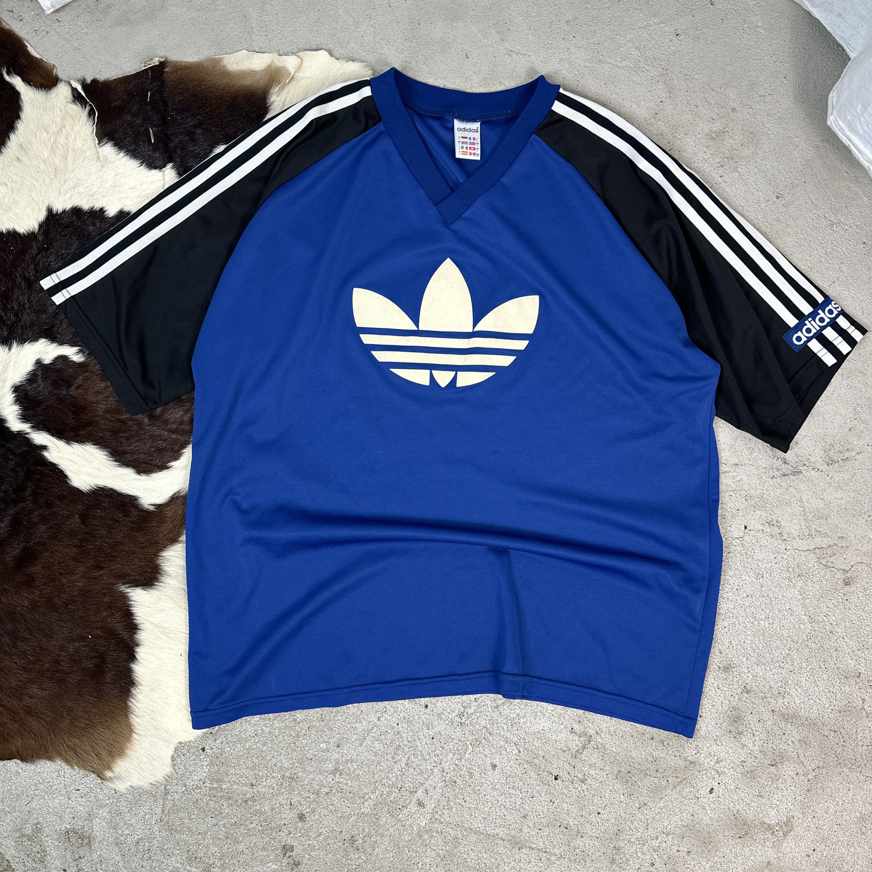 Adidas × Vintage Jersey Vintage Adidas T-shirt Size US L / EU 52-54 / 3 - 2 Thumbnail
