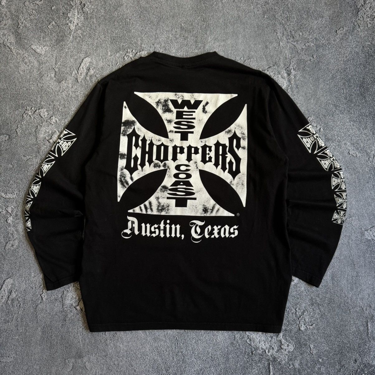 West Coast Choppers West Coast Choppers Big Logo Long sleeve Very Rare Vintage Size US L / EU 52-54 / 3 - 1 Thumbnail