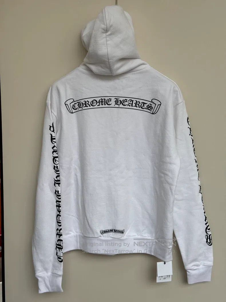Chrome Hearts CHROME HEARTS Size XS White Sanskrit hooded sweater zipper Size US XS / EU 42 / 0 - 2 Thumbnail