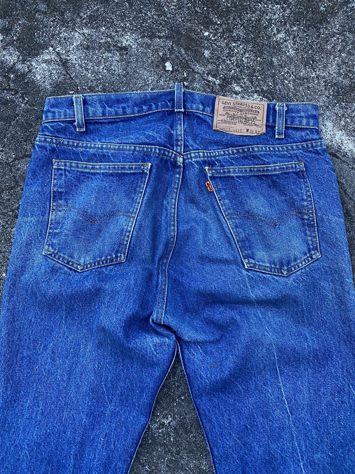 Levi's 90s Vintage Levis 505 Orange Tab Zipper Size US 34 / EU 50 - 5 Thumbnail