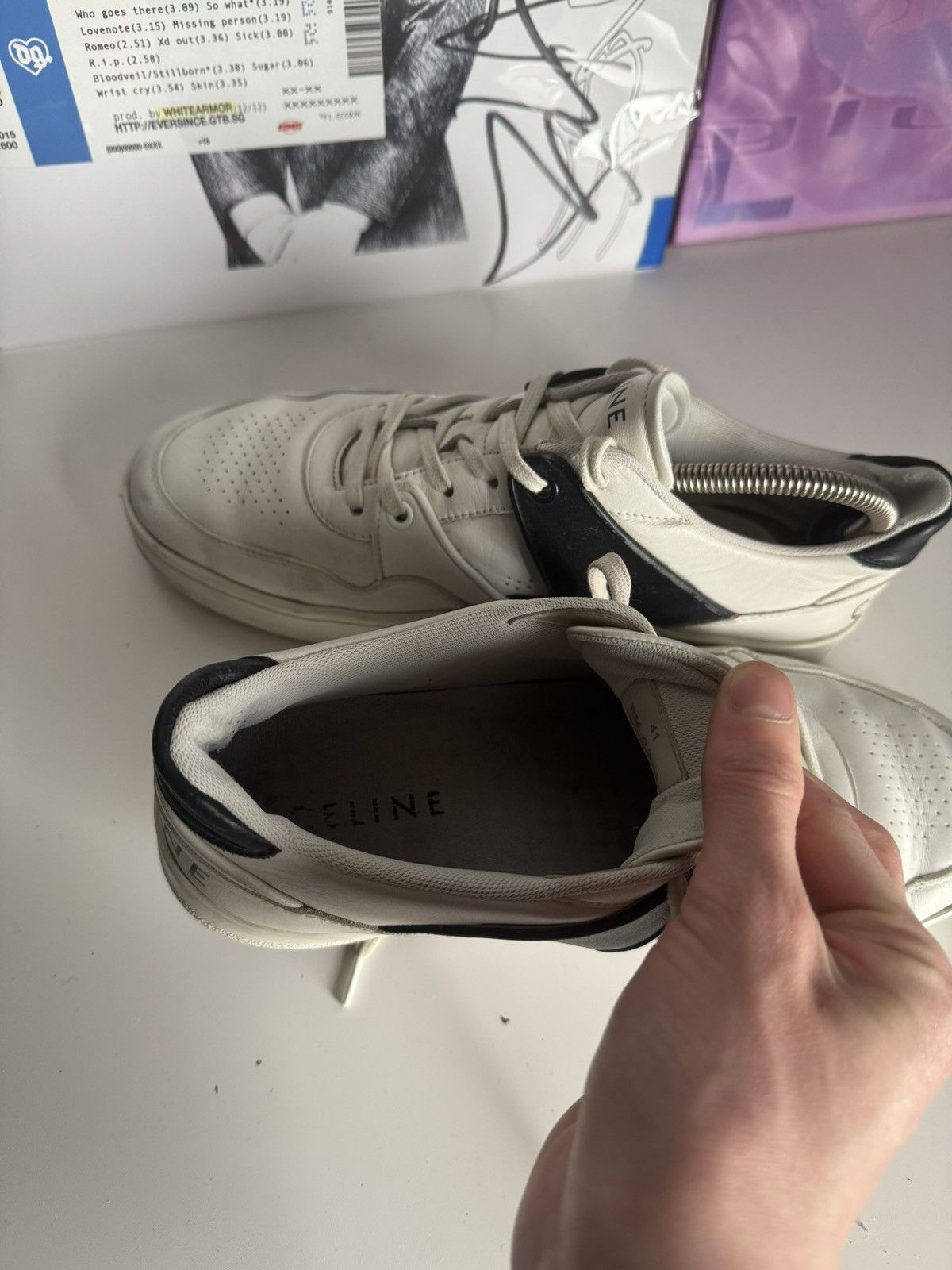Celine Celine CT-04 low top sneakers Black White Hedi Slimane era Size US 8 / EU 41 - 13 Thumbnail