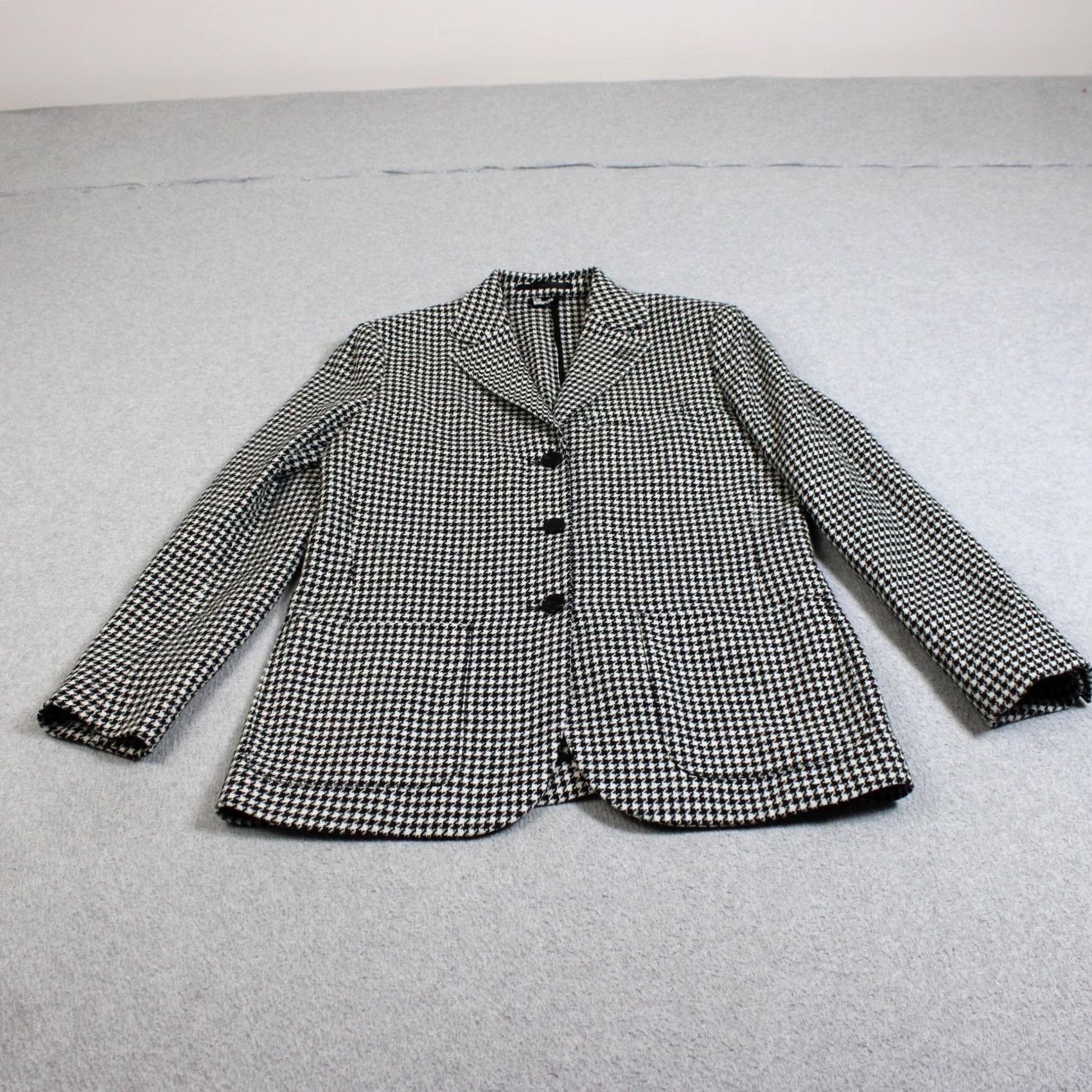 The Kooples VINTAGE The Kooples Blazer Women 38 EU 6 US Black Houndstooth Jacket Academia Heritage Size XS / US 0-2 / IT 36-38 - 2 Thumbnail