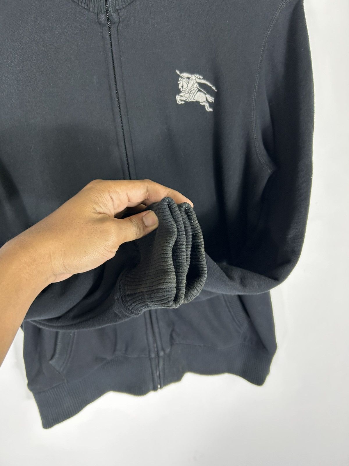 Burberry Vintage Burberry Black Label Fleece-Lined Zip Jacket Size US S / EU 44-46 / 1 - 7 Thumbnail