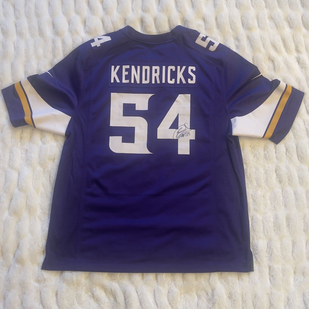 NFL MN Vikings Eric Kendricks Signed Mens (Or Unisex)Jersey Size US XL / EU 56 / 4 - 1 Thumbnail