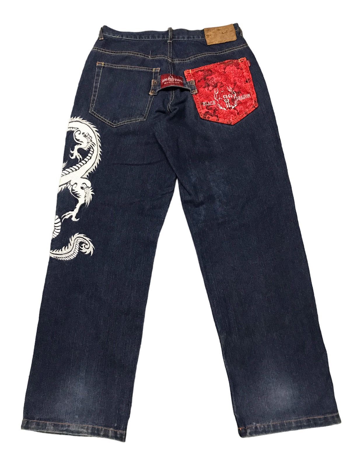 Dogtown VERY RARE🔥 Dogtown Black Dragon Embroidery Baggy Jeans Size US 32 / EU 48 - 13 Thumbnail