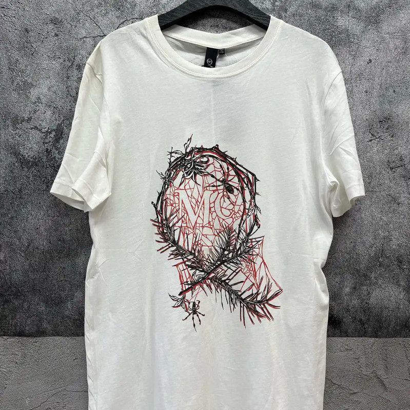 Alexander McQueen Alexander McQueen White Cotton Graphic T-Shirt 0089 Size US S / EU 44-46 / 1 - 1 Thumbnail