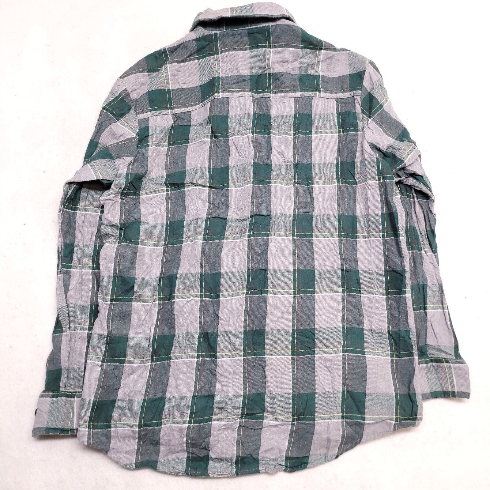 Club Room Club Room Baffalo Check Flannel Shirt Mens Size L Gray Green Size US L / EU 52-54 / 3 - 10 Thumbnail