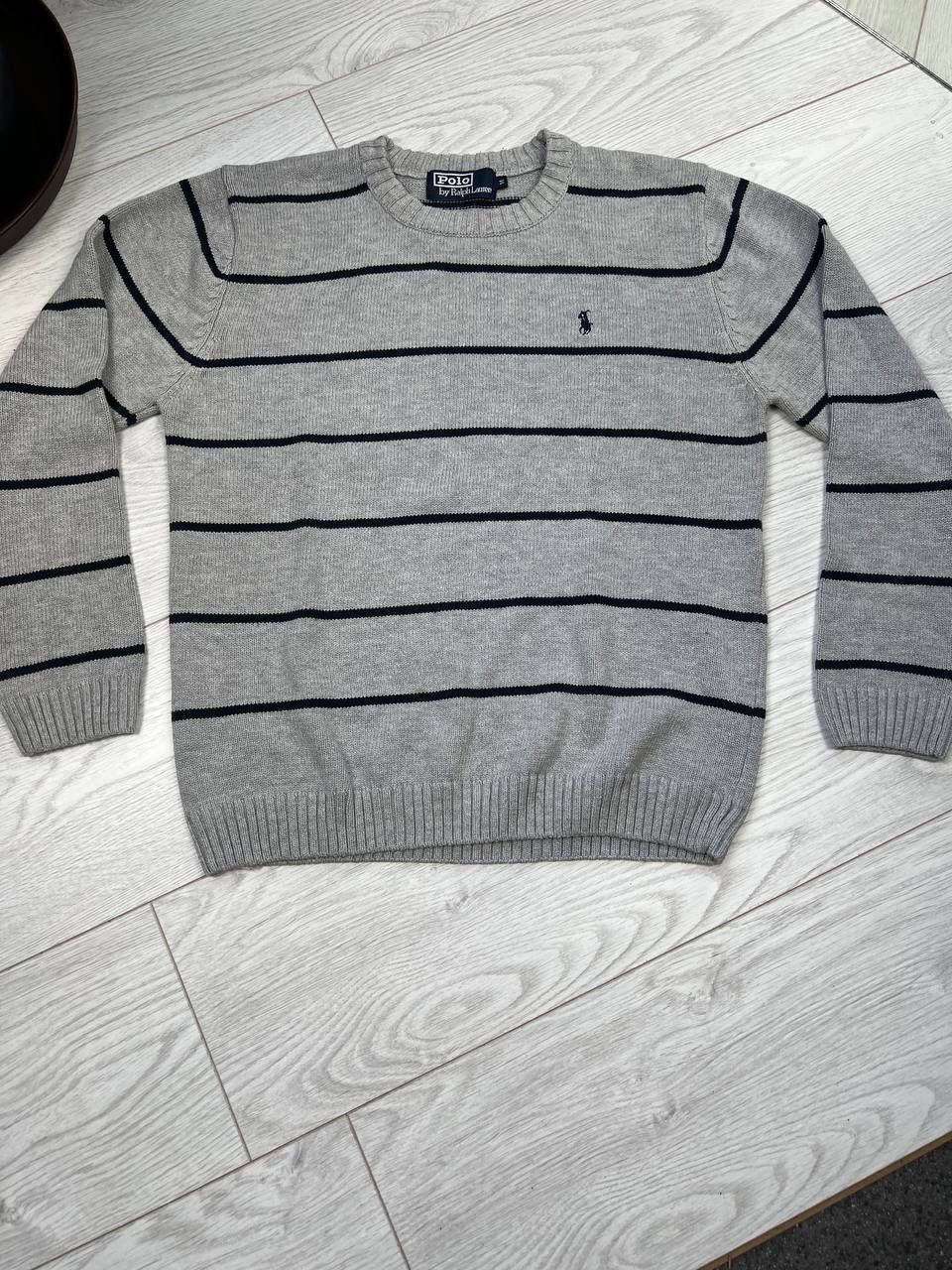 Polo Ralph Lauren × Vintage Vintage Polo Ralph Lauren Striped Boxy Sweater Y2K L Size US M / EU 48-50 / 2 - 4 Thumbnail
