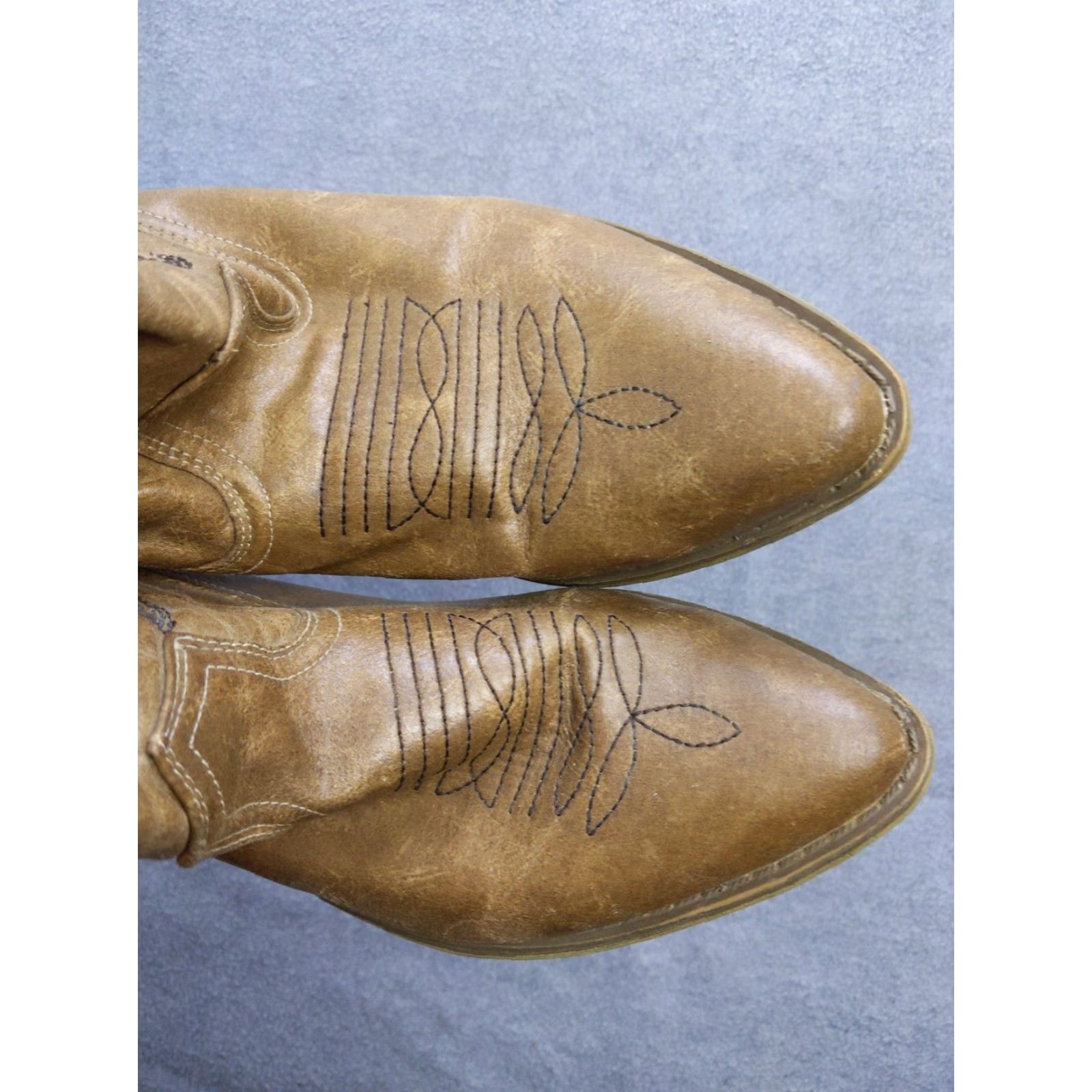 Vintage Coconuts Gaucho Boots Mens Size 10 Tan Western Slip On Textile Cowboy Classic Boots Mens Size US 10 / EU 43 - 3 Thumbnail