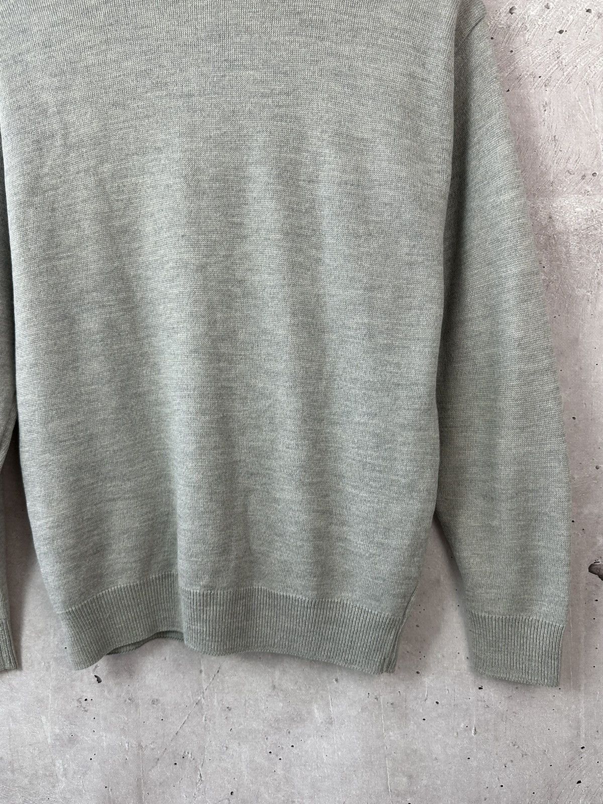 Lacoste Lacoste 90s Vintage Wool Knit Grey Crew Neck Sweater Size US M / EU 48-50 / 2 - 10 Thumbnail