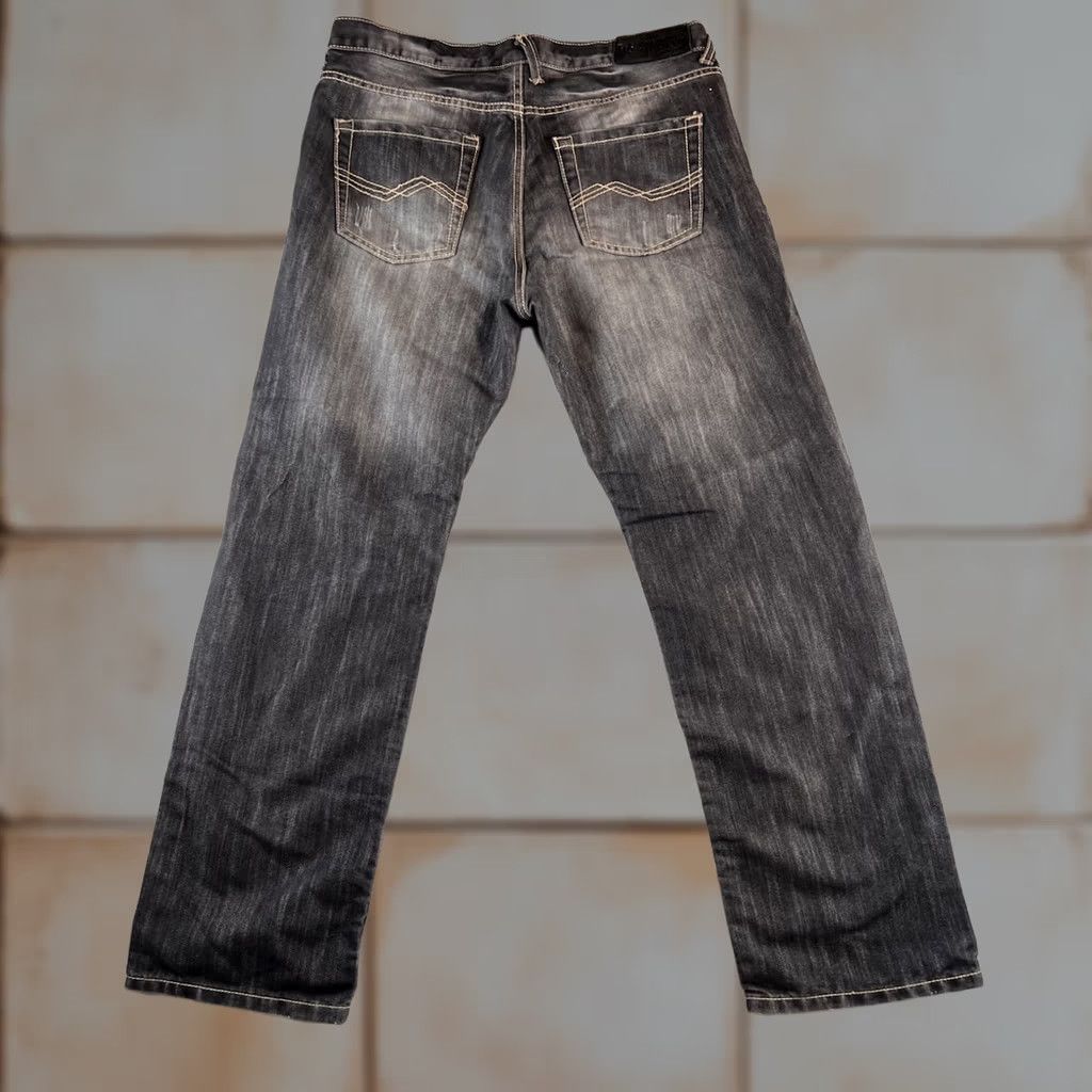 Denime Unlimited Patience Jeans Mens 36x32 Black Straight Jeans Regular 90s Bohemian City Retro USA Denim Size US 36 / EU 52 - 1 Thumbnail