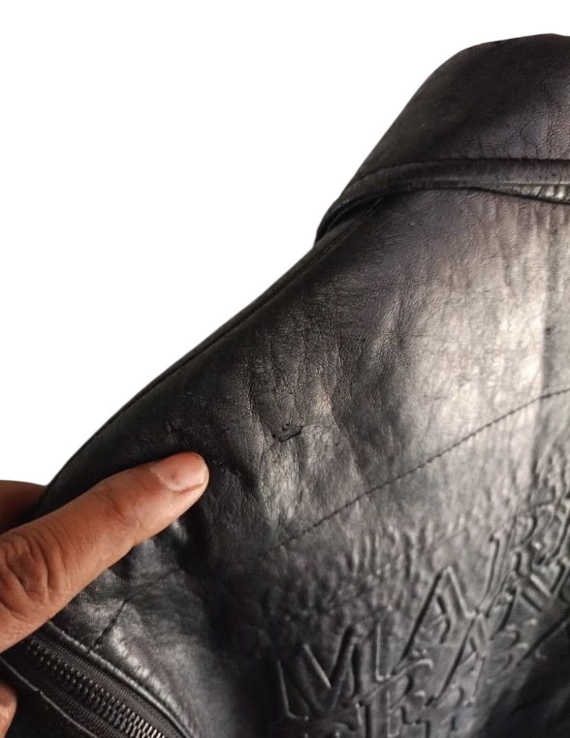 Marithe + Francois Girbaud Vintage Marithe Francois Girbaud emboss logo leather jacket Size US L / EU 52-54 / 3 - 5 Thumbnail