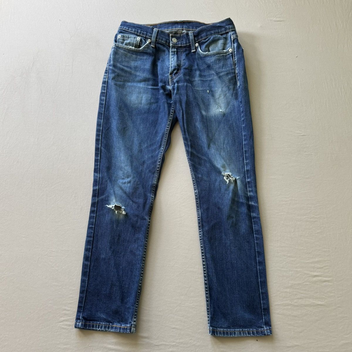 Levi's Levi's 511 Slim-Fit Straight-Leg Distressed Jeans Size US 30 / EU 46 - 1 Thumbnail