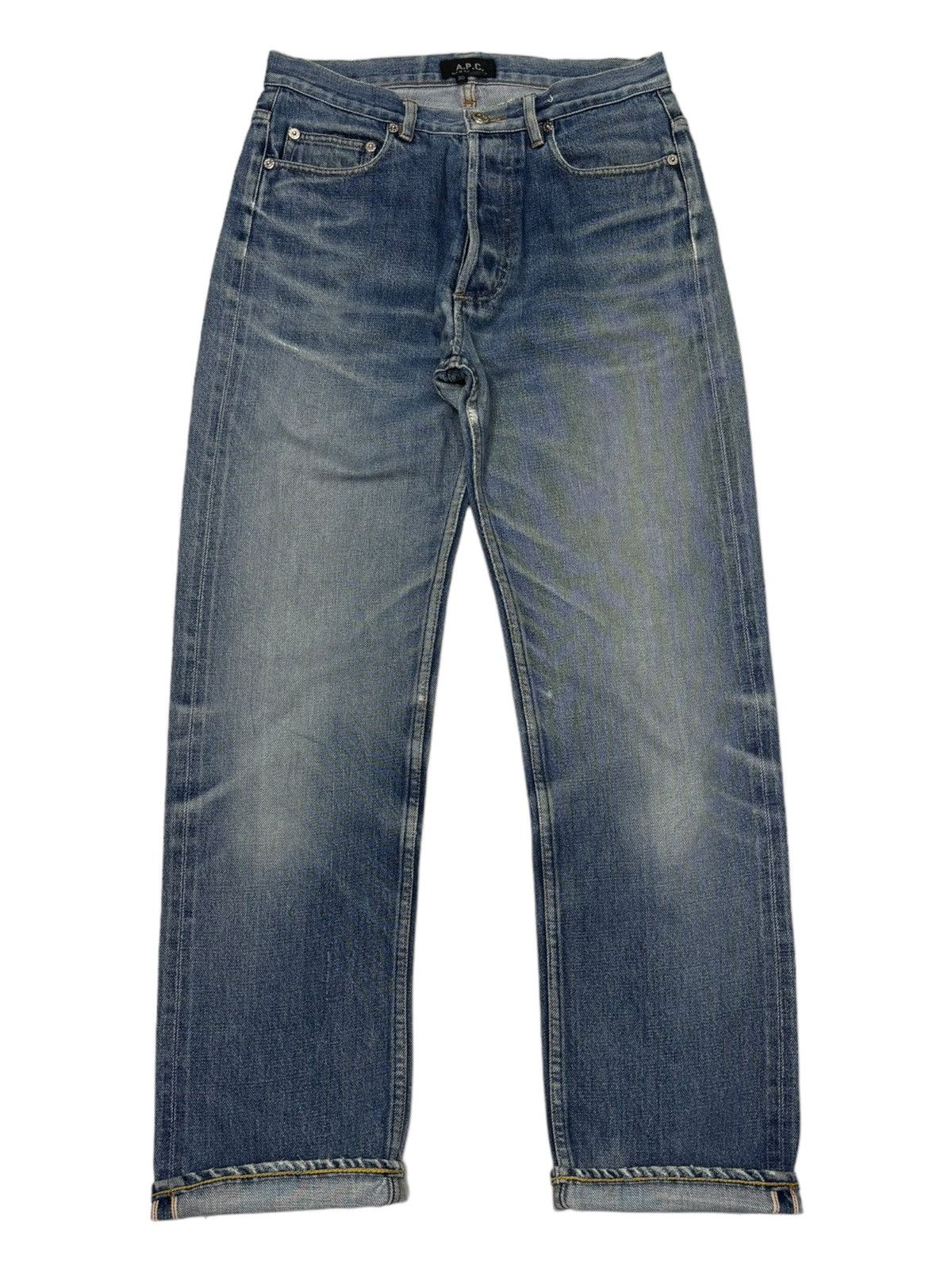 A.P.C. 🔥APC SELVEDGE DISTRESSED DENIM JEANS Size US 29 - 1 Thumbnail