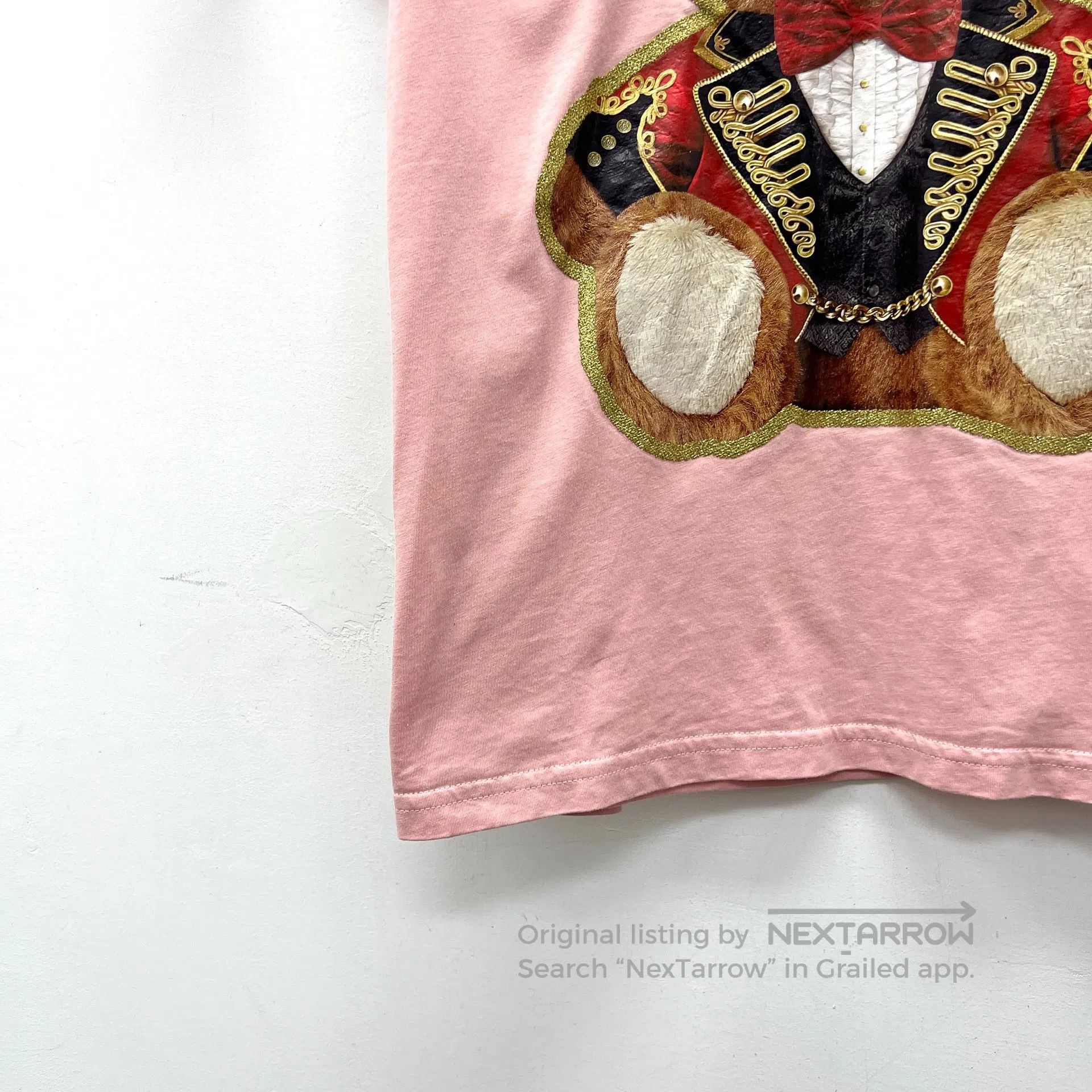 Moschino Moschino Pink logo lettering bear print cotton round-neck Size US L / EU 52-54 / 3 - 5 Thumbnail