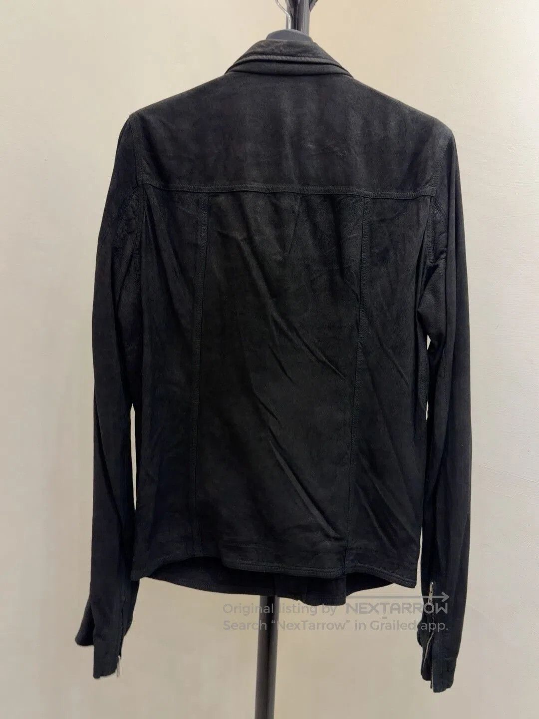 Rick Owens Black Suede Jacket for All Seasons. Size US M / EU 48-50 / 2 - 2 Thumbnail