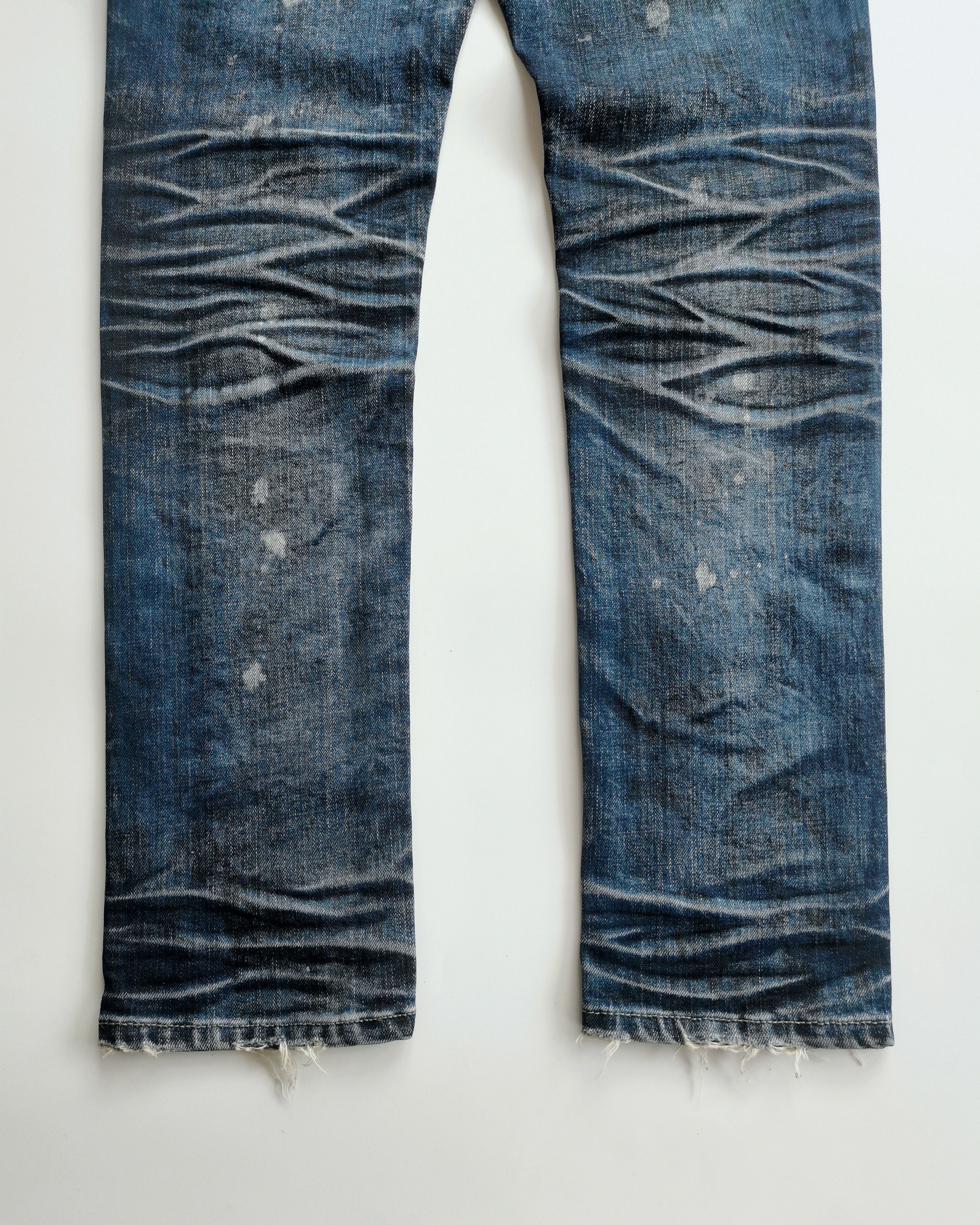 Black Label Black Label Luster Clawmark Distressed Skinny Denim Jeans Size US 32 / EU 48 - 4 Thumbnail