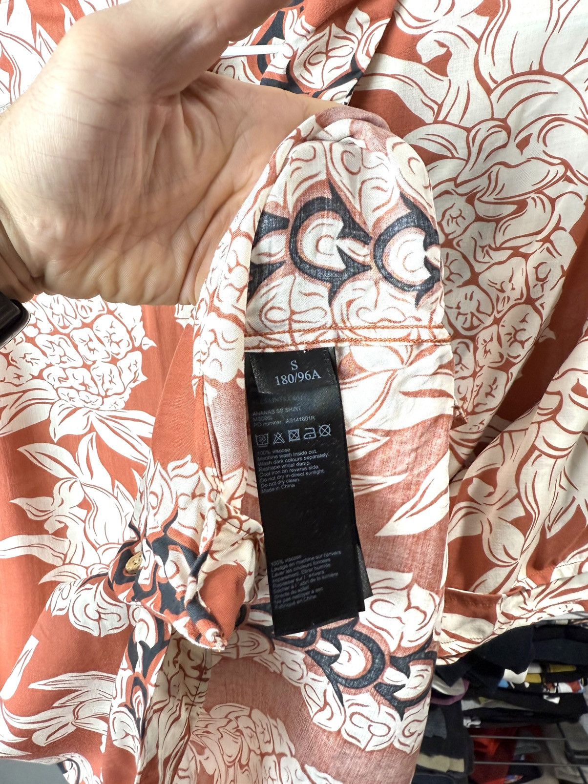 Allsaints AllSaints Pattern Viscose Shirt Luxury Size US S / EU 44-46 / 1 - 4 Thumbnail