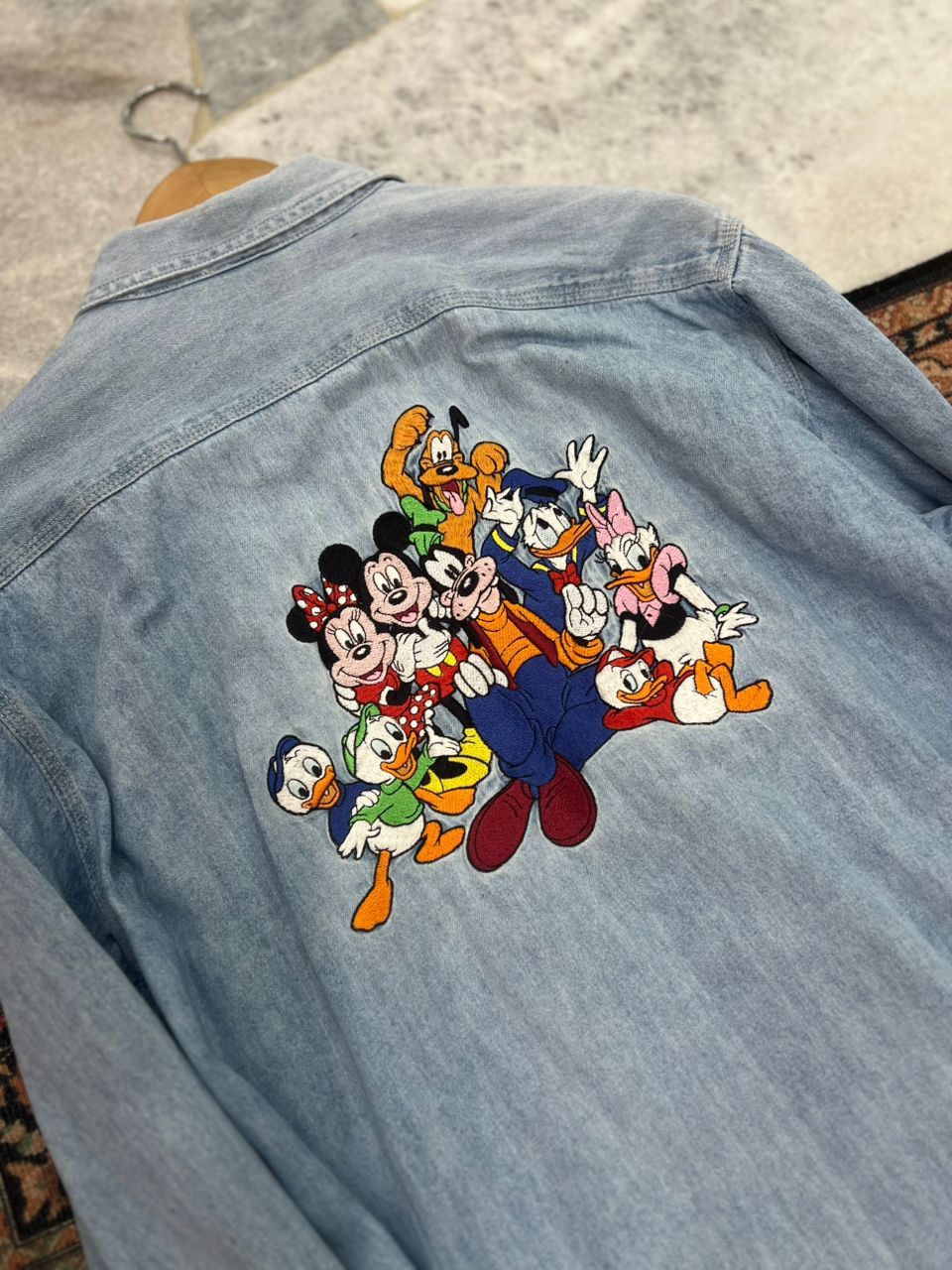Disney × Vintage Vintage Disney Embroidered Character Denim Shirt Size US S / EU 44-46 / 1 - 8 Thumbnail