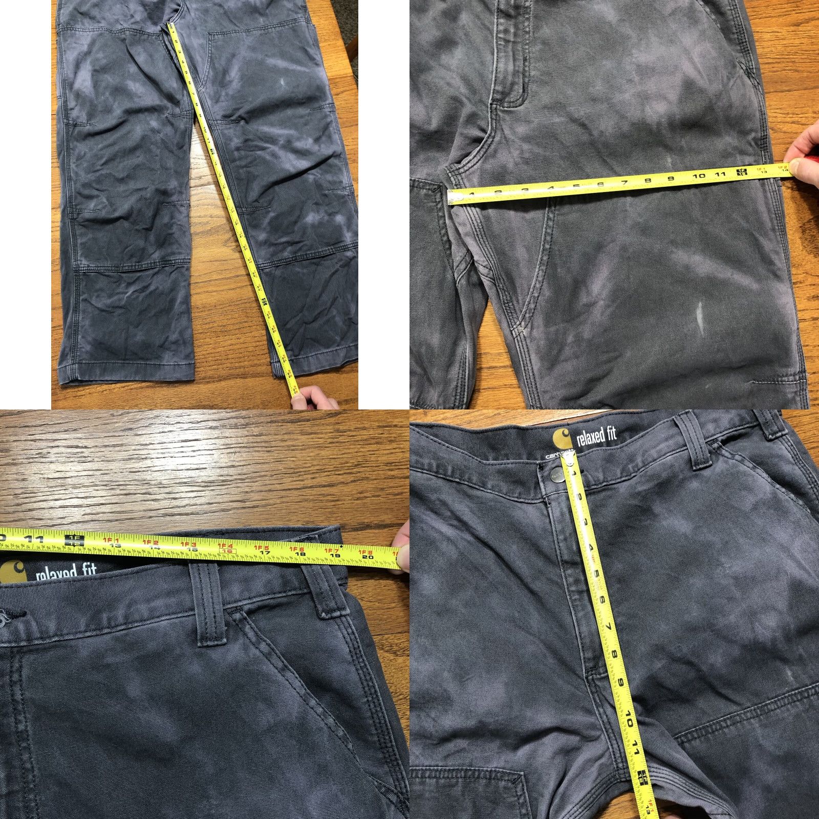 Carhartt Carhartt Pants Carpenter Relaxed 5-Pocket Canvas Tie Dye Gray 38x30 Mens Size US 38 / EU 54 - 8 Thumbnail