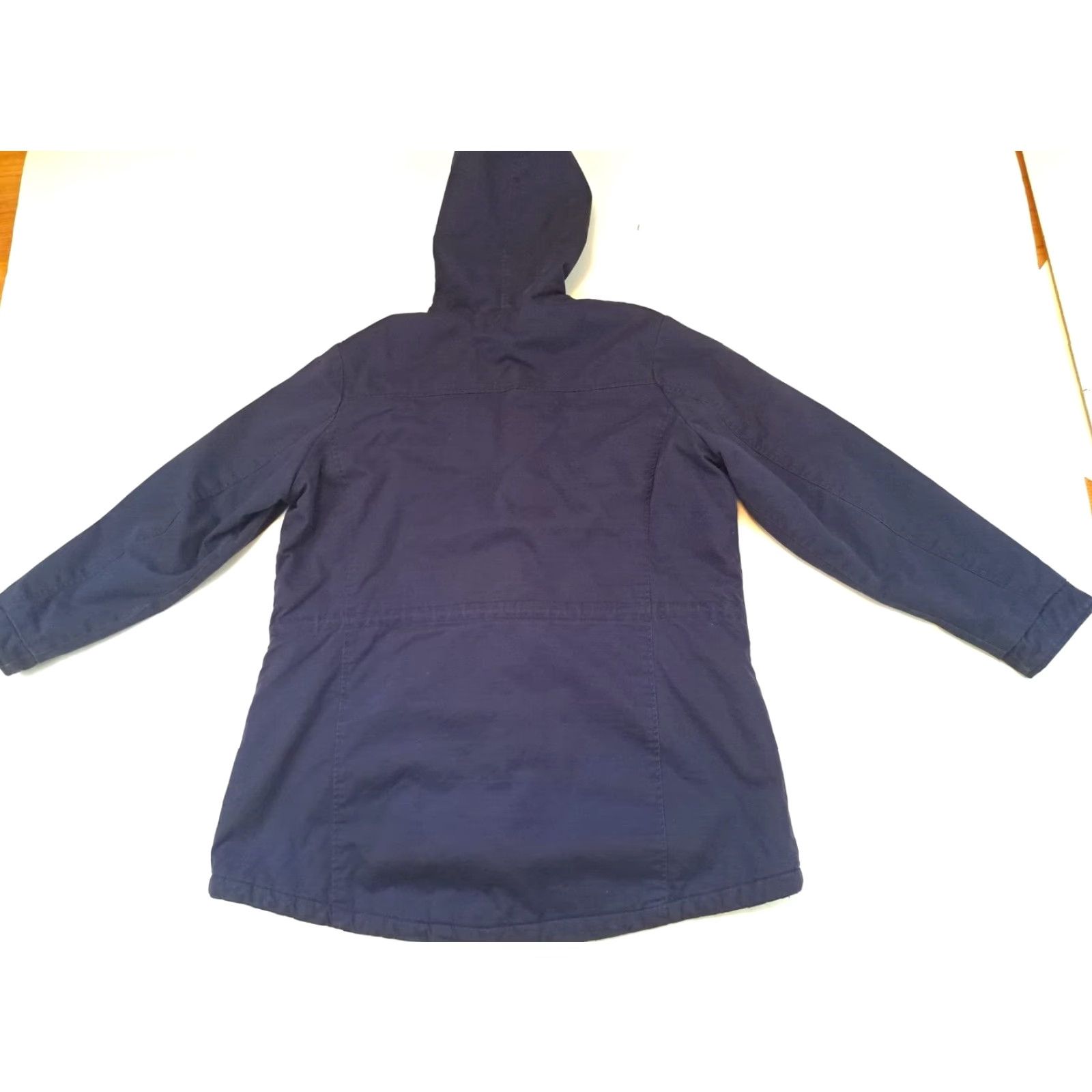 Native VINTAGE Arizona Jeans JRS Plus 2X Women Parka Hoodie Button Canvas Cotton Insulated Blue Jacket Size XXL / US 16-18 / IT 52-54 - 7 Thumbnail