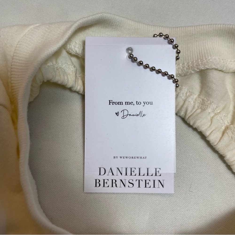 Other NWT New Danielle Bernstein Open Back Cotton Ivory Bodysuit Size XS / US 0-2 / IT 36-38 - 9 Thumbnail