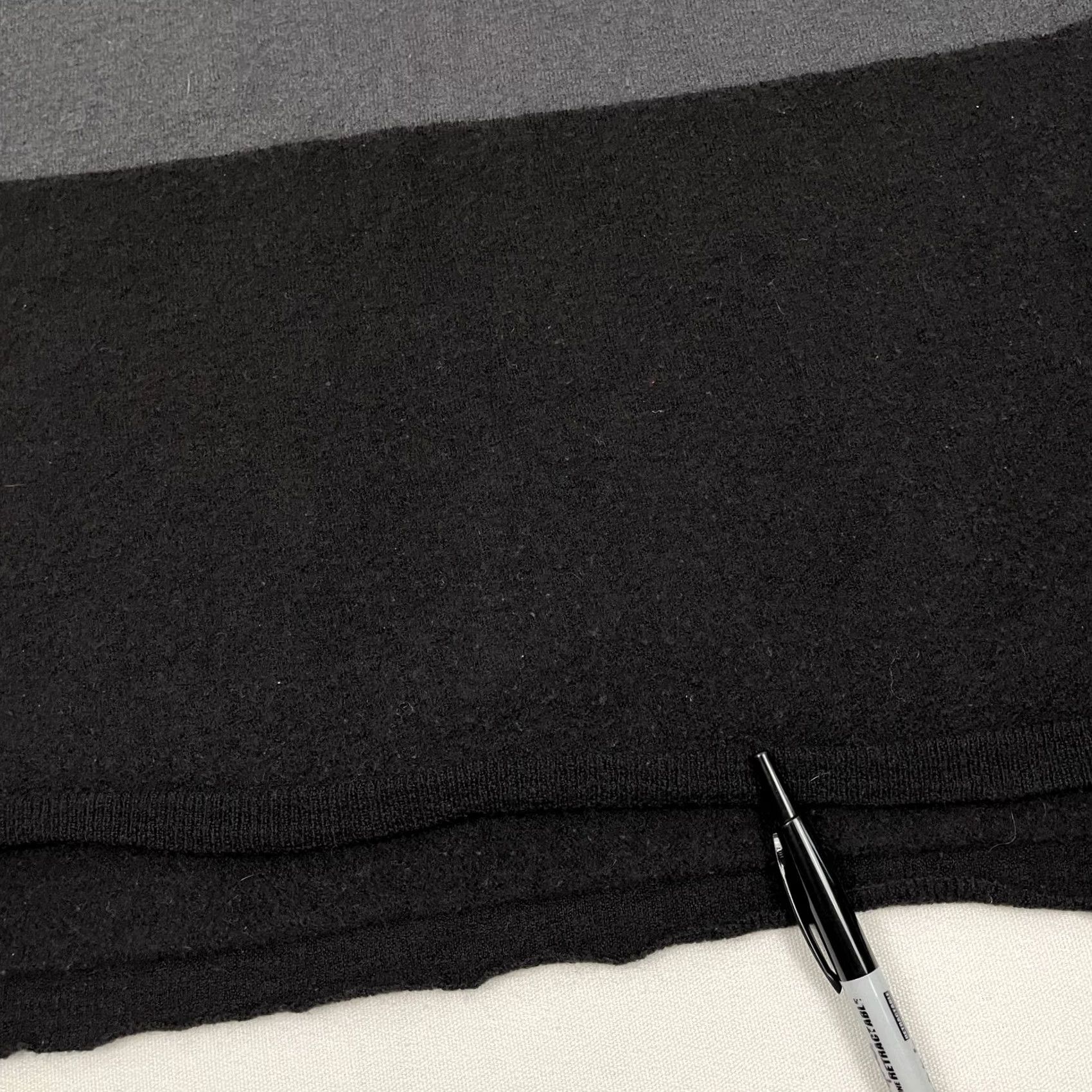 Vintage Gudrun Sjoden Sweater Top L Black Gray Organic Wool Sleeveless Layers - Pre-Owned Size L / US 10 / IT 46 - 6 Thumbnail