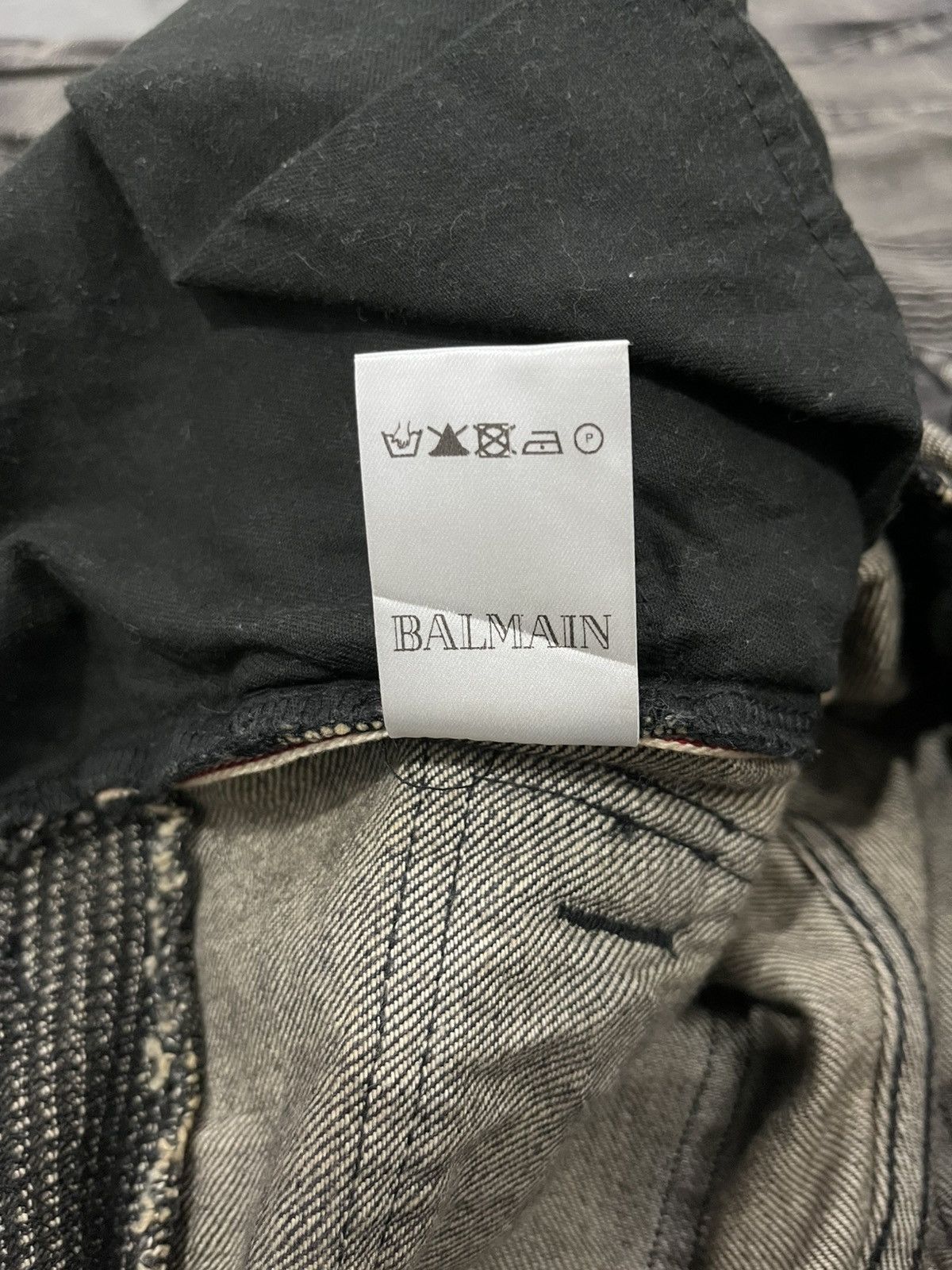 Balmain BALMAIN CHRISTOPHE DECARNIN BLACK WASH SELVEDGE Size US 33 - 6 Thumbnail
