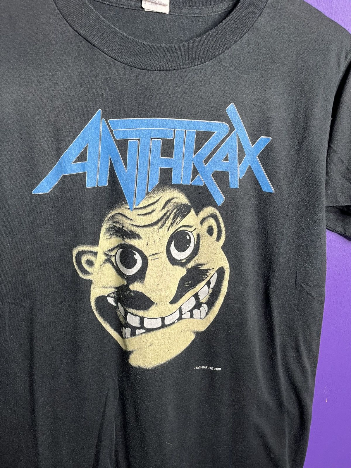 Band Tees × Vintage Vintage 1988 Anthrax NOT tour t-shirt Size US M / EU 48-50 / 2 - 3 Thumbnail