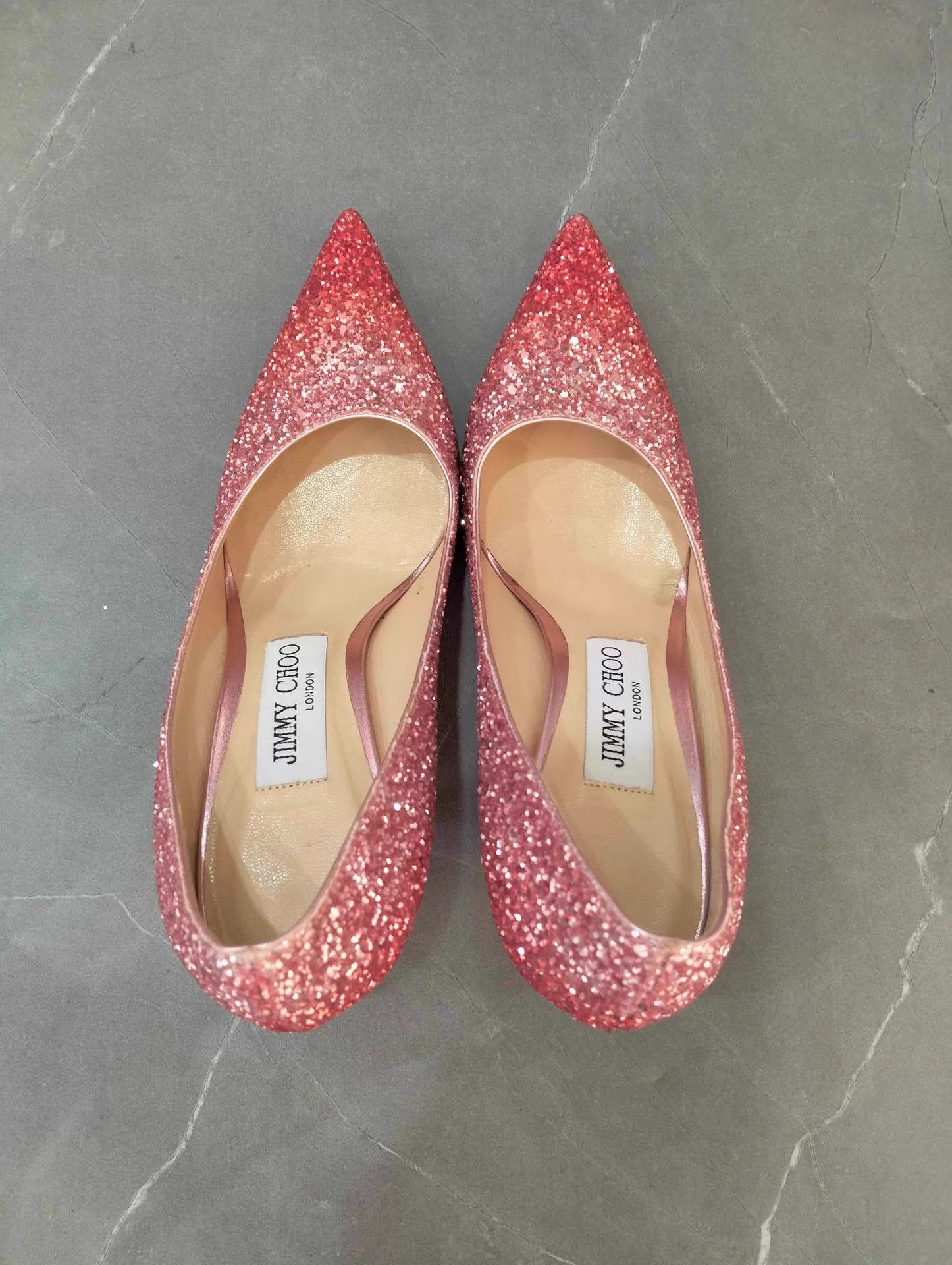 Jimmy Choo Jimmy Choo Gradient Sequin Pointed Toe Heels 35.5 Size US 5 / IT 35 - 7 Thumbnail