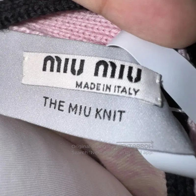 Miu Miu Miu Miu Pink Wool Cardigan for Women . Size M / US 6-8 / IT 42-44 - 5 Thumbnail