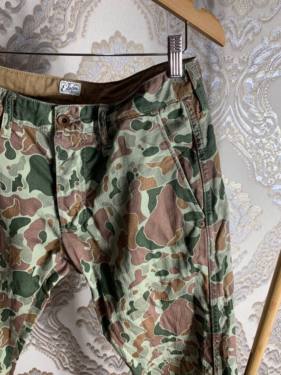 Edwin Vintage Edwin Camo Designer Japanese Brand Military Y2K 90s Size US 32 / EU 48 - 4 Thumbnail