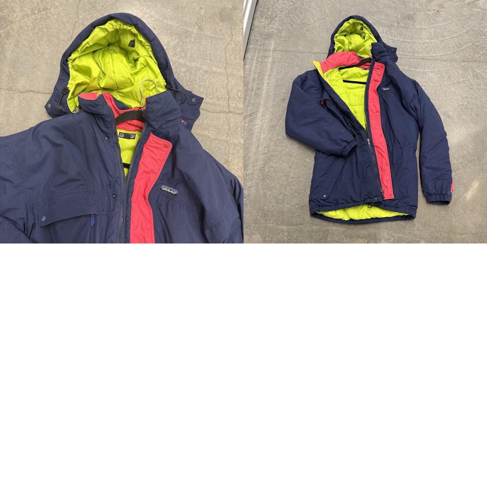 Patagonia VINTAGE Patagonia Jacket Mens L Pink Green Rain Coat Bright Rare Snow Weather Size US L / EU 52-54 / 3 - 9 Thumbnail