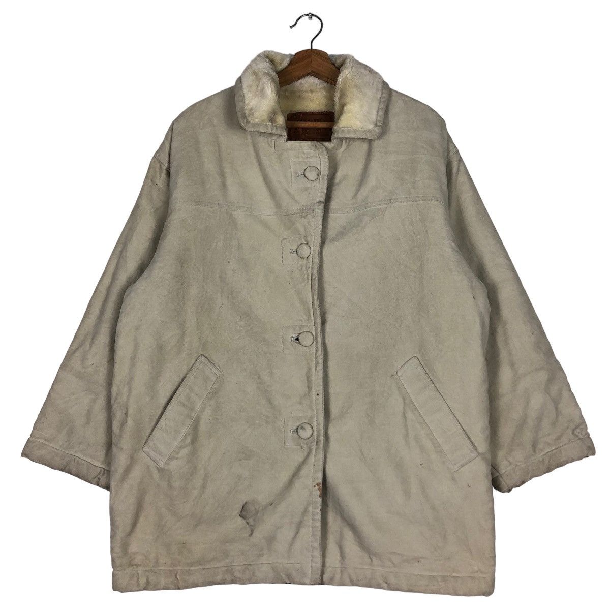Japanese Brand 🔥Vtg Shearling Leather Jacket Mink Fur Lining Malie Japan Size US M / EU 48-50 / 2 - 1 Thumbnail