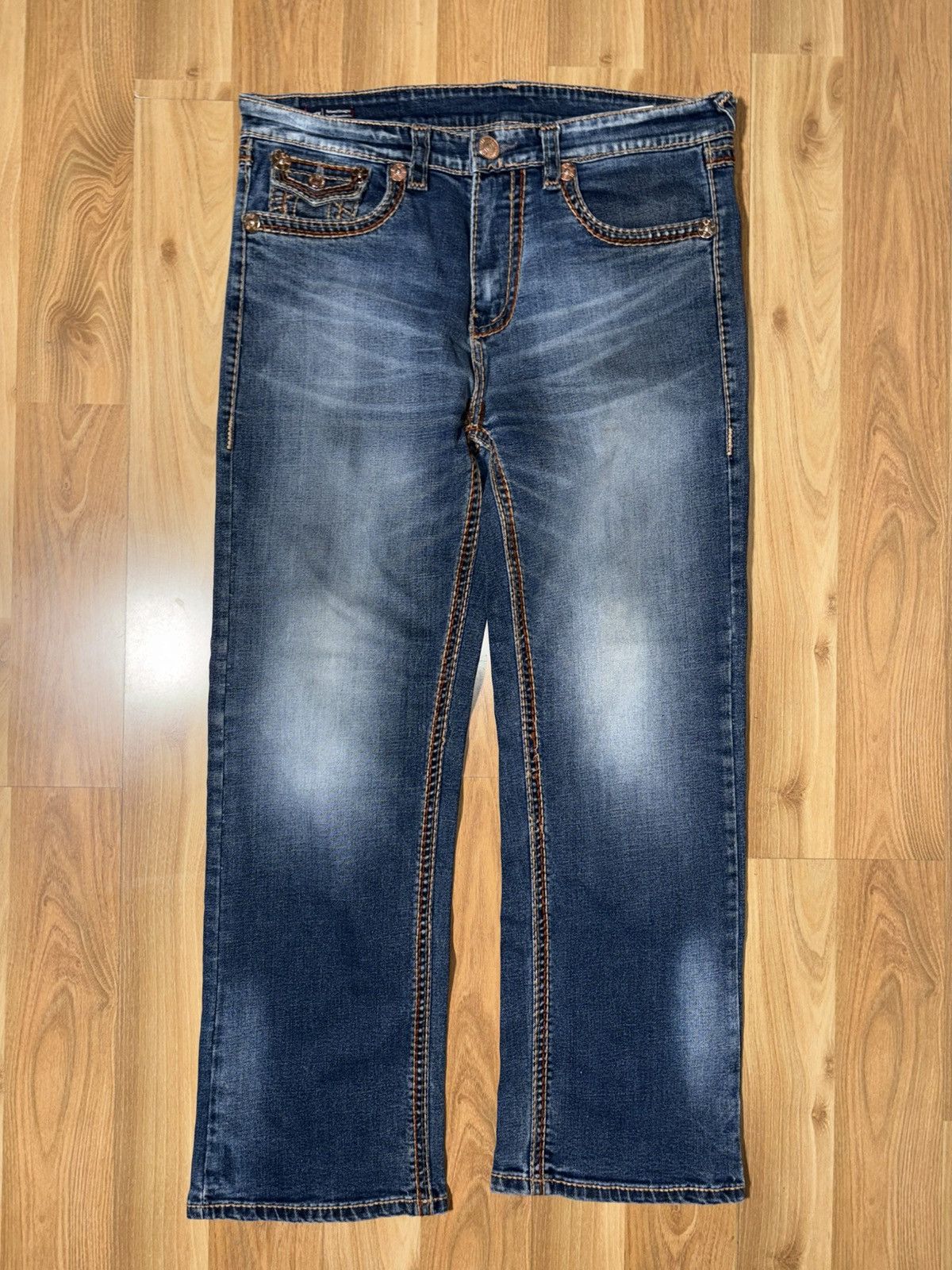 True Religion True Religion Ricky Relaxed Straight Super T Made in USA Size US 36 / EU 52 - 1 Thumbnail