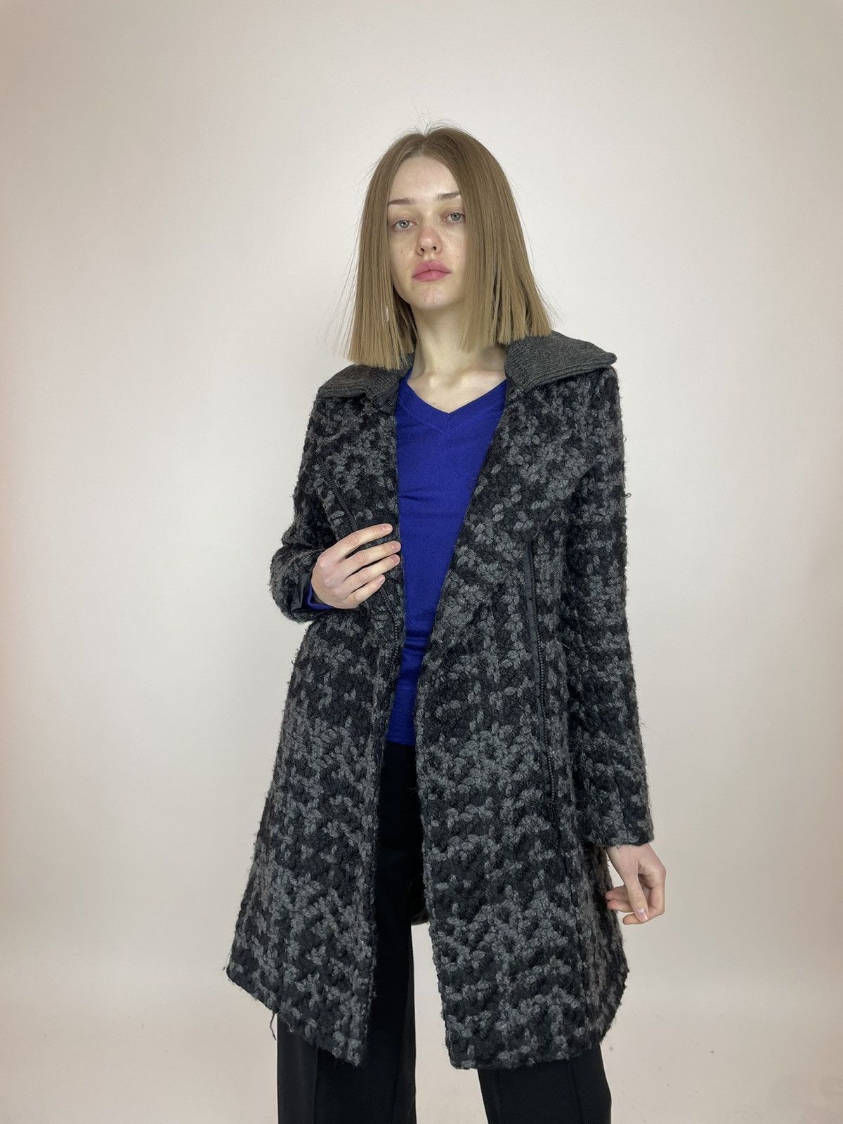 Desigual Desigual Tweed Wool coat Women’s size 38 Size XS / US 0-2 / IT 36-38 - 7 Thumbnail