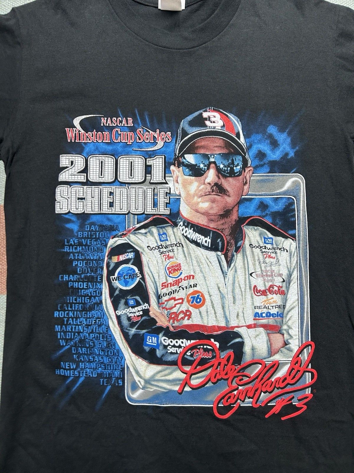 Vintage Vtg graphic t shirt Dale Earnhardt 2001 Winston cup nascar M Size US M / EU 48-50 / 2 - 2 Thumbnail