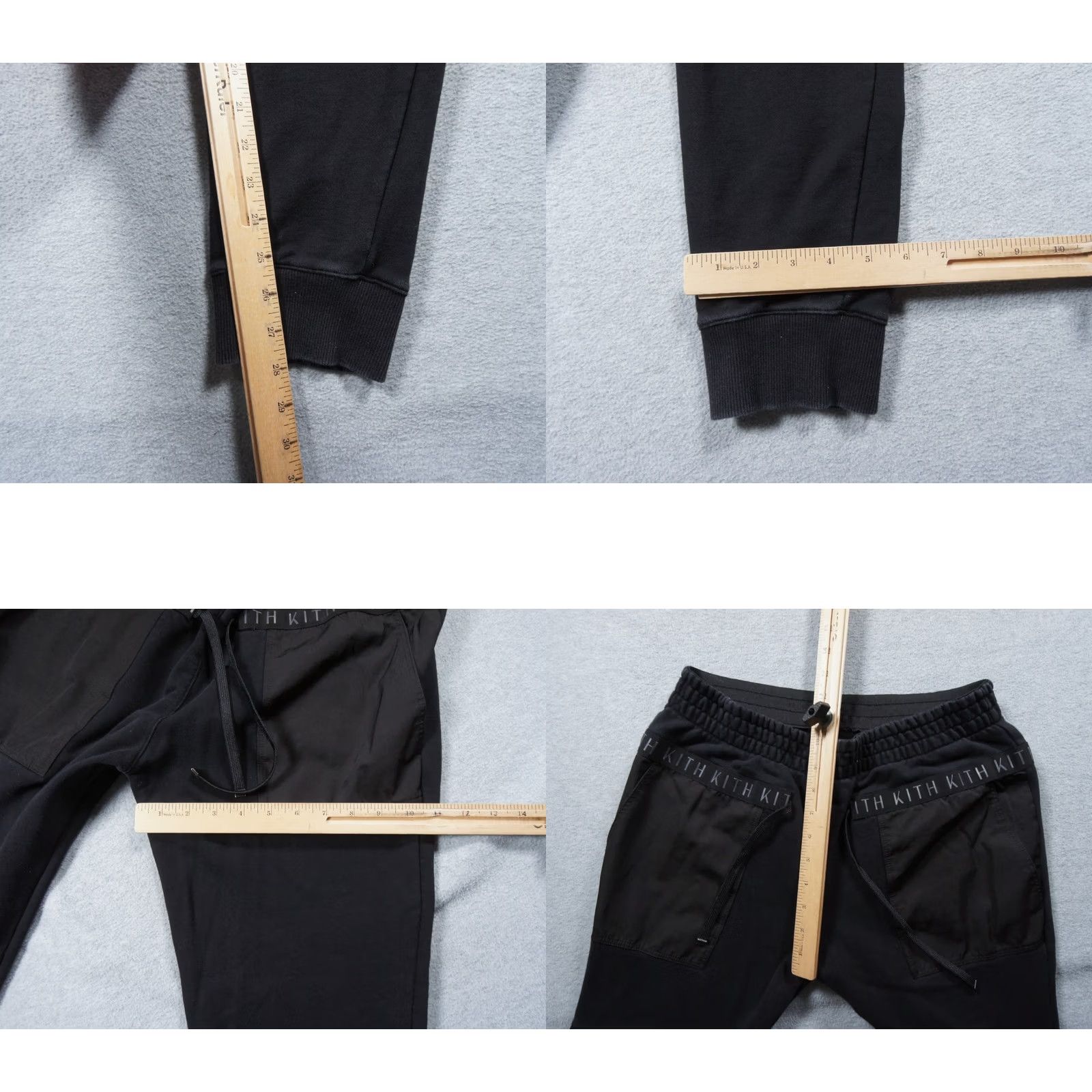 Kith Kith Pants Mens Large Black Jogger Sweatpants Cargo Streetwear Designer RARE Size US 33 - 8 Thumbnail