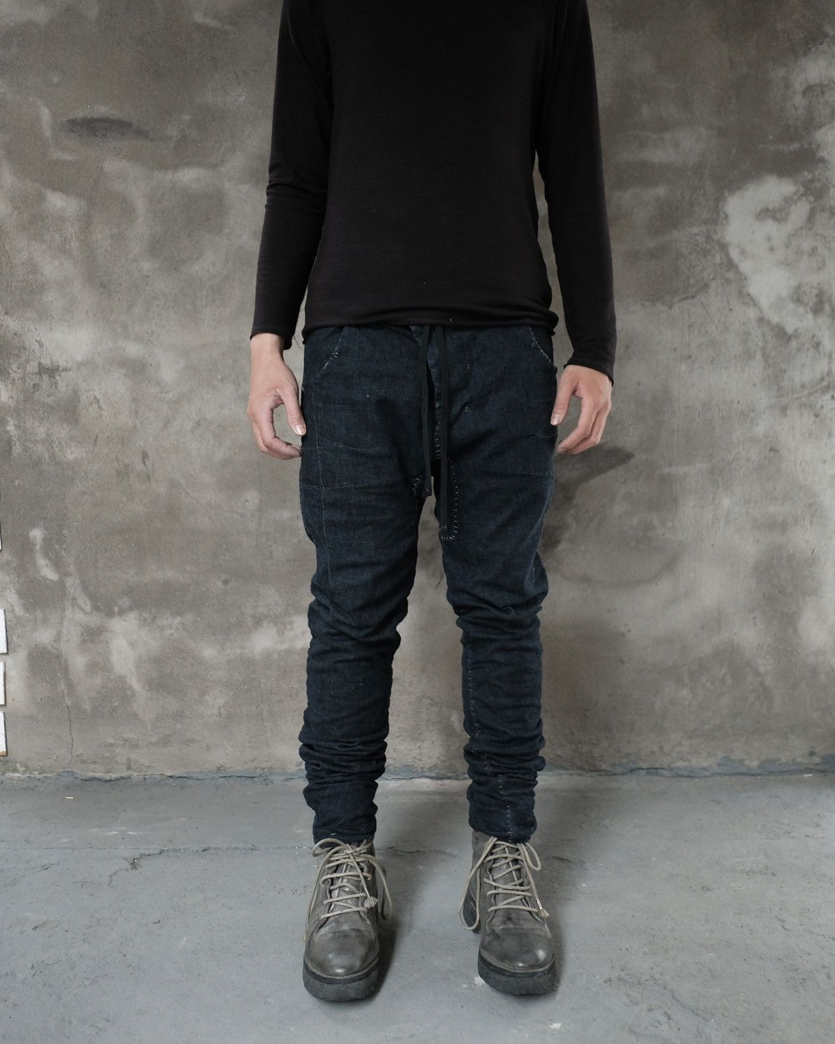 Boris Bidjan Saberi Boris Bidjan Saberi PH13 HS Handstitched Denim Pants Size US 34 / EU 50 - 10 Thumbnail