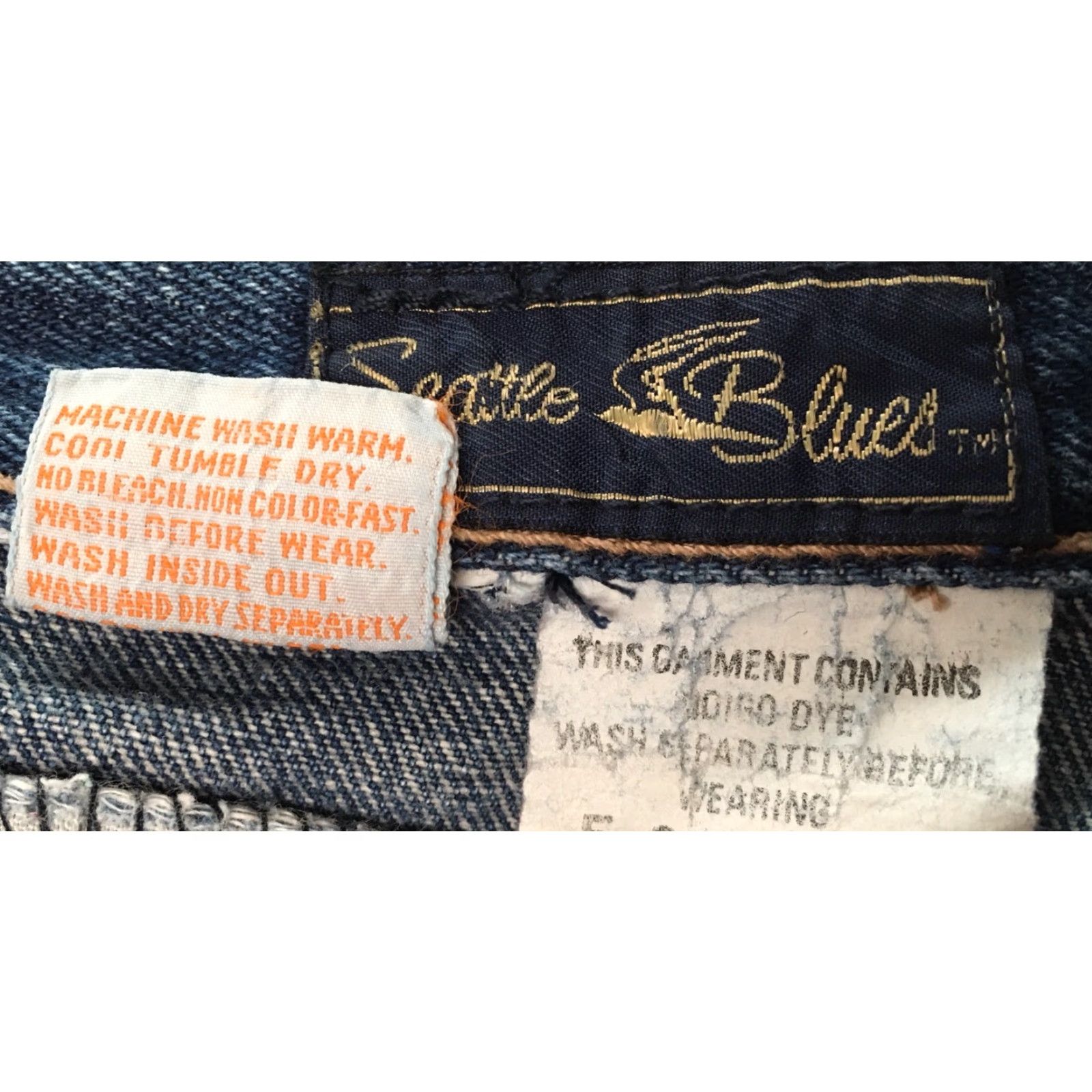 Vintage VINTAGE Seattle Blues Jeans High Waist 80s Tapered Leg Jeans, Size 15, 30.5 in Waist, 31.5 in Inseam, Blue, Denim, Juniors, Casual, Mens Girls Womens Size 36" / US 14 / IT 50 - 6 Thumbnail