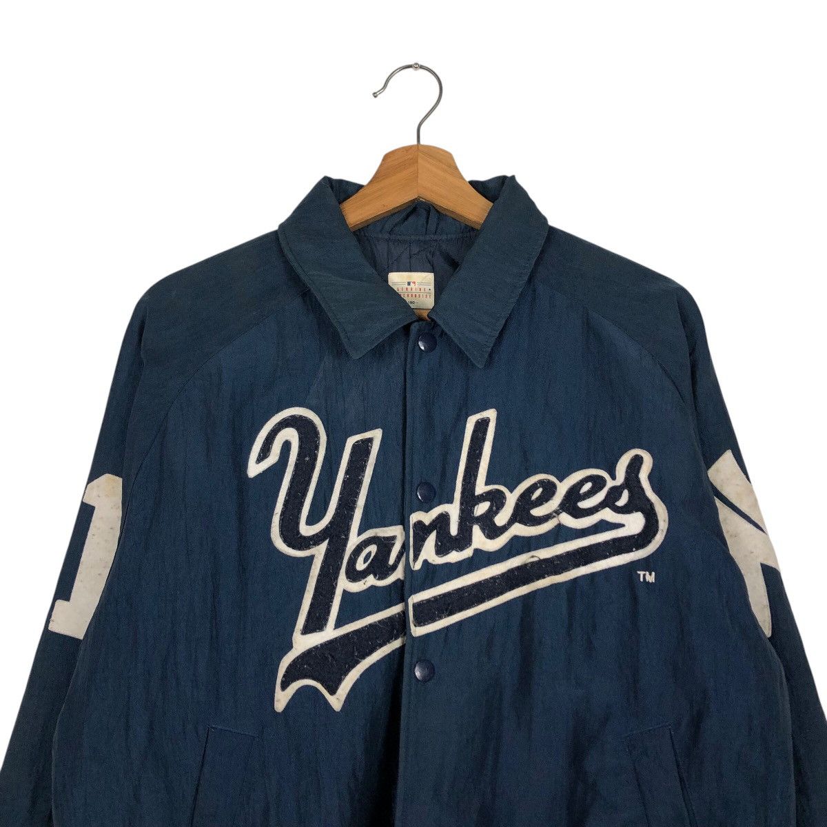 Vintage 📌Vintage Bomber Jacket Yankees Mlb New York Big Logo Size US M / EU 48-50 / 2 - 3 Thumbnail