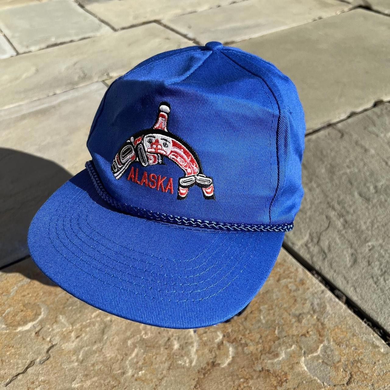 Vintage Neo-Vintage 90s Blue Alaska Whale Rope Snap Back Dad Hat Size ONE SIZE - 3 Thumbnail