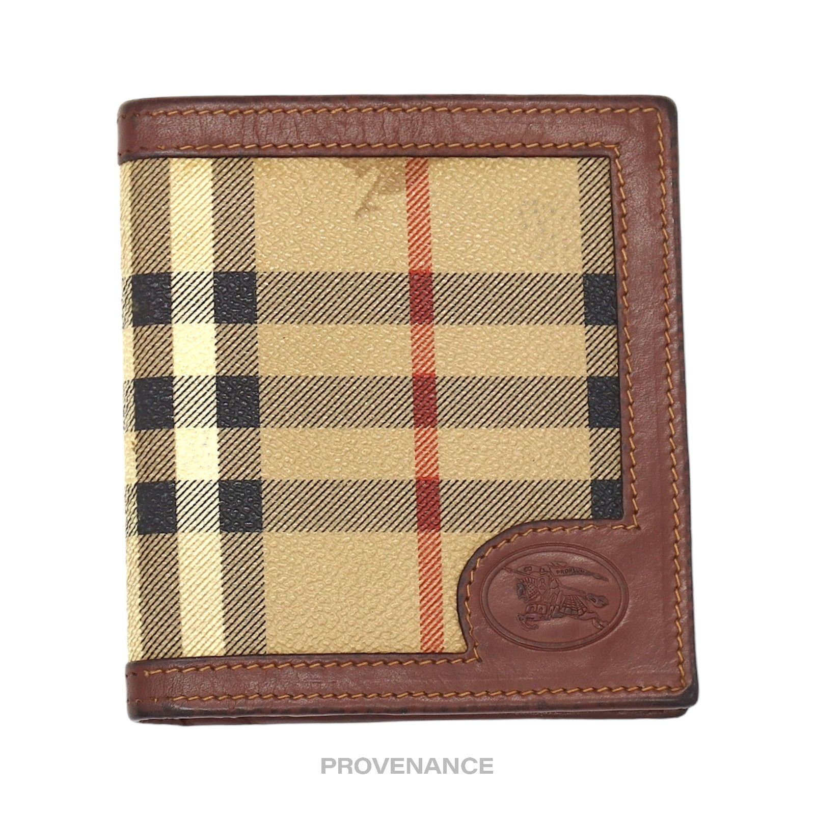 Burberry 🔴 Burberry Bifold Wallet - Nova Check Brown Size ONE SIZE - 1 Thumbnail