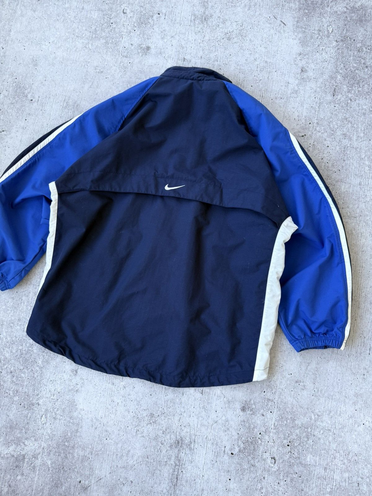 Vintage Nike Team Vintage Y2K Swoosh Logo Blue Jacket Size US M / EU 48-50 / 2 - 8 Thumbnail