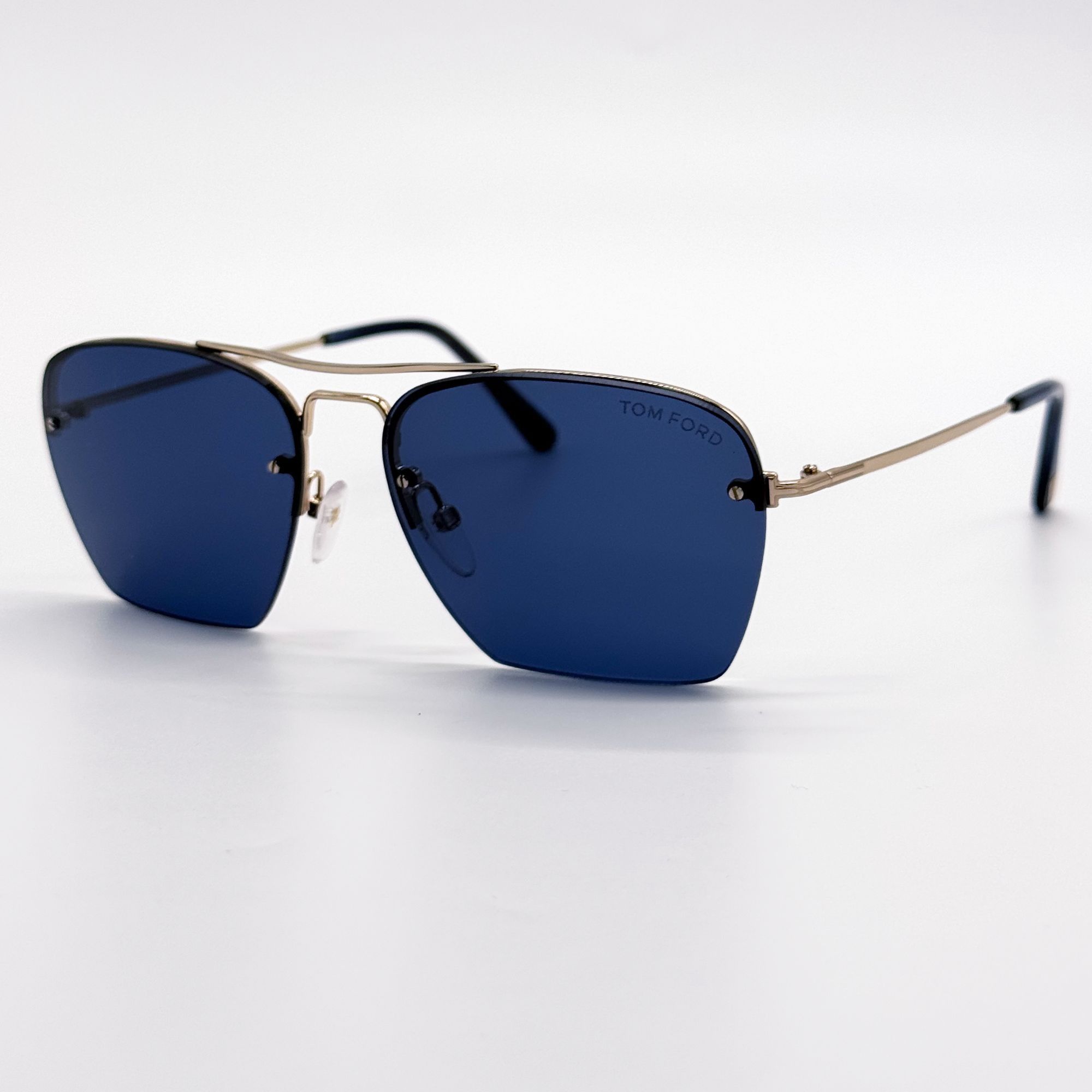 Tom Ford NEW TOM FORD SUNGLASSES WALKER TF504 28V GOLD/BLUE FT0504 Size ONE SIZE - 3 Thumbnail