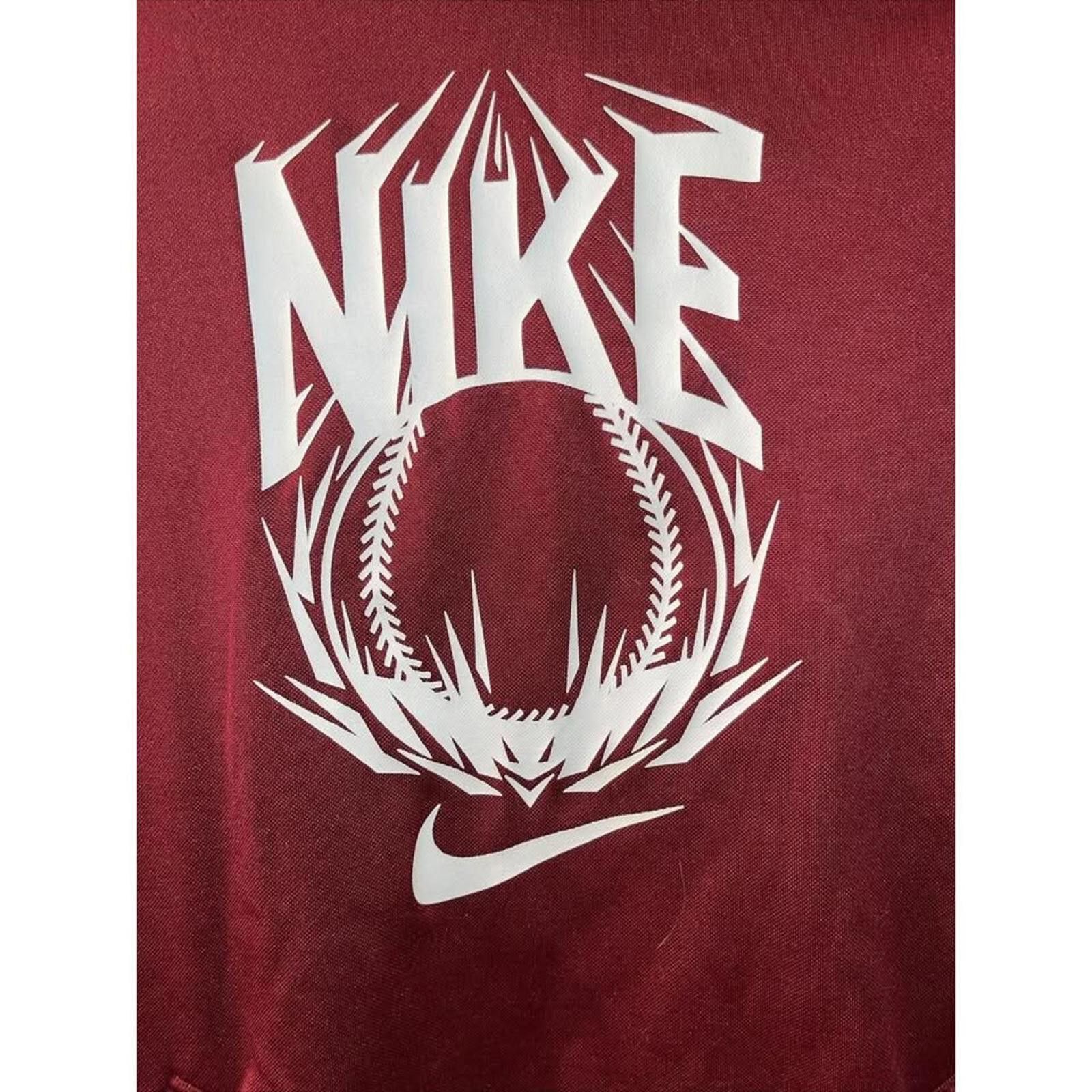 Other Nike Dri-FIT Maroon Hoodie with Bold Graphic Size US L / EU 52-54 / 3 - 2 Thumbnail