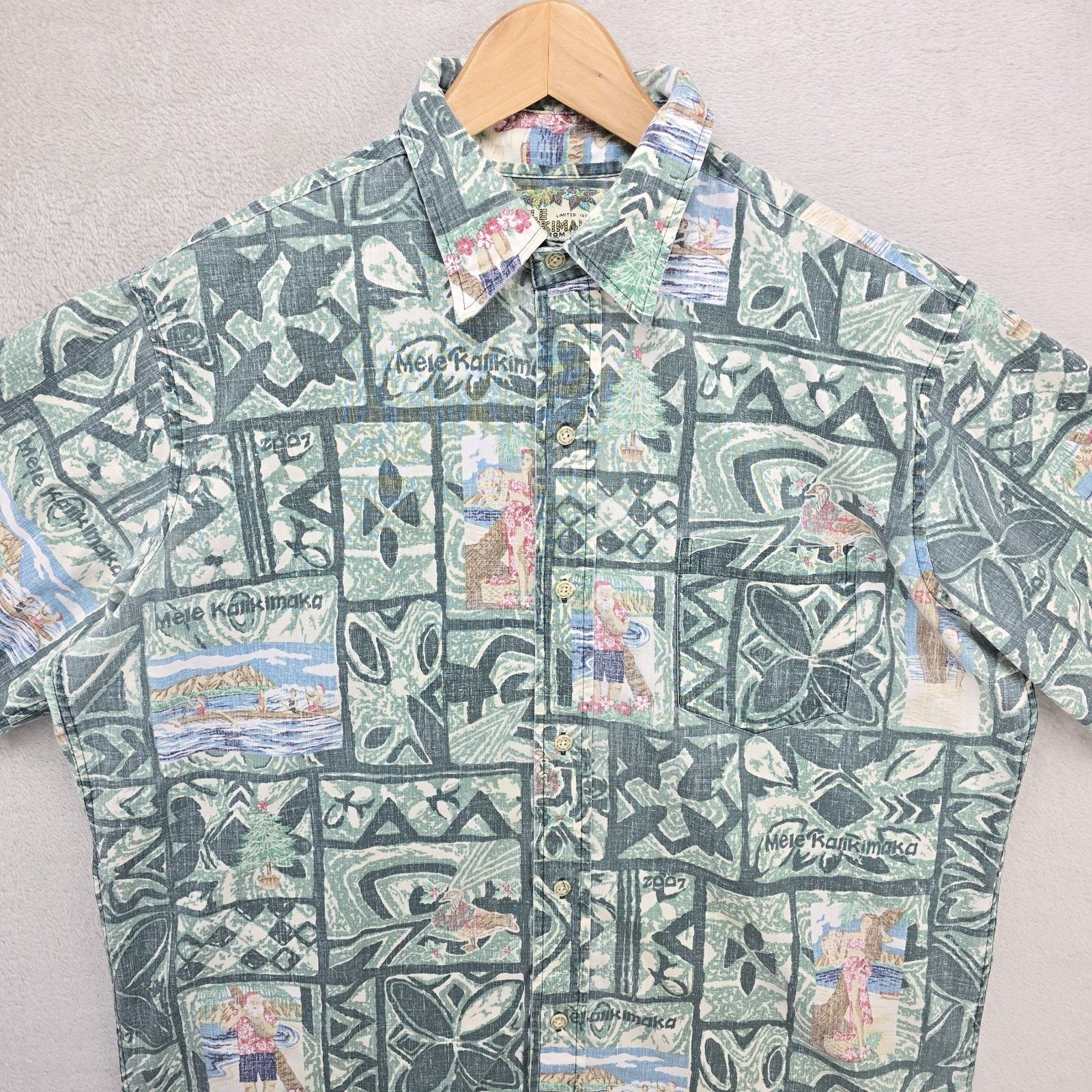 Reyn Spooner Vtg Reyn Spooner Mele Kalikimaka Hawaiian Shirt L Christmas Size US L / EU 52-54 / 3 - 2 Thumbnail