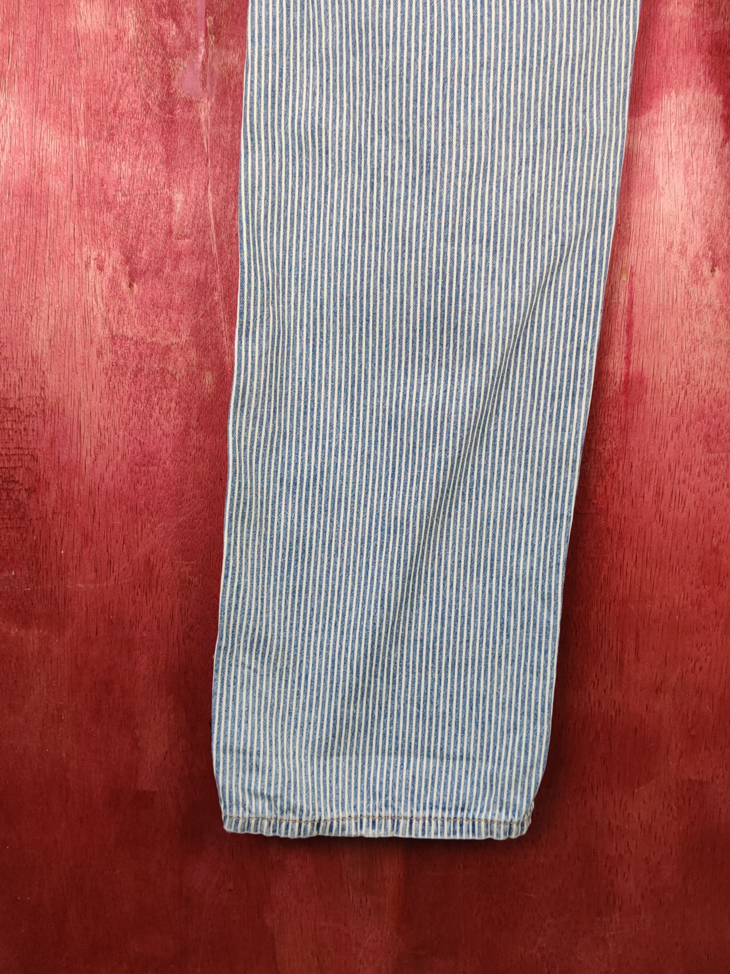 Japanese Brand As know as stripe Blue Faded Distressed Ripped Jeans #S2223 Size US 31 - 9 Thumbnail