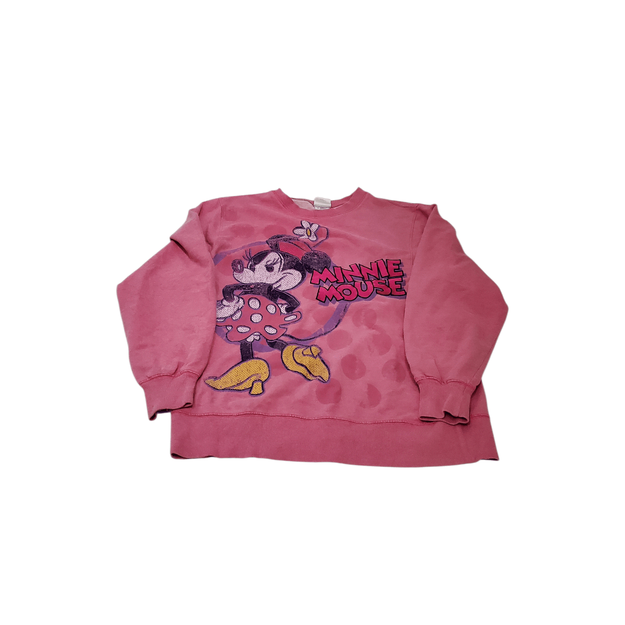 Disney Y2K Minnie Mouse Embroidered Sweatshirt Size L / US 10 / IT 46 - 1 Thumbnail